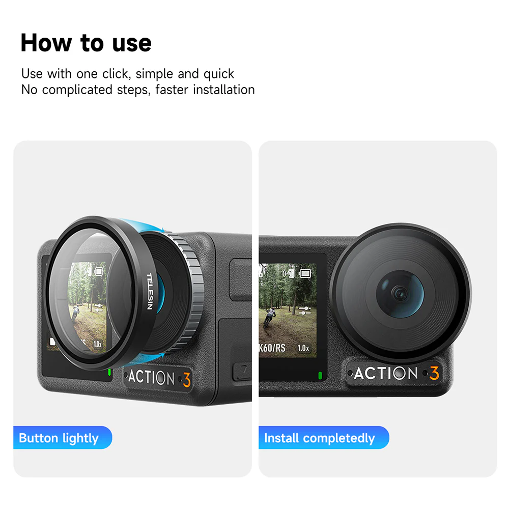 TELESIN CPL+ND8/16/32 Filter Set for DJI ACTION 3/4/5 - Image 16