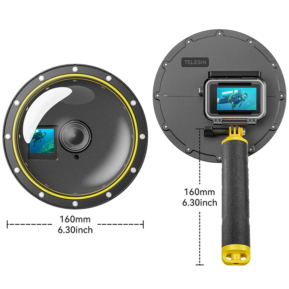 TELESIN Dome Port for DJI ACTION 3/4/5 - Image 10