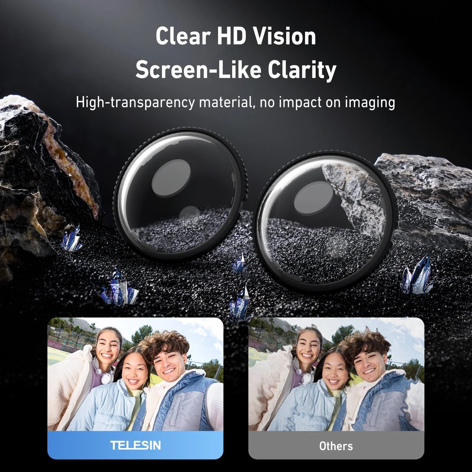 Telesin Dual Lens Protection Set For Insta360 X5 - Image 6