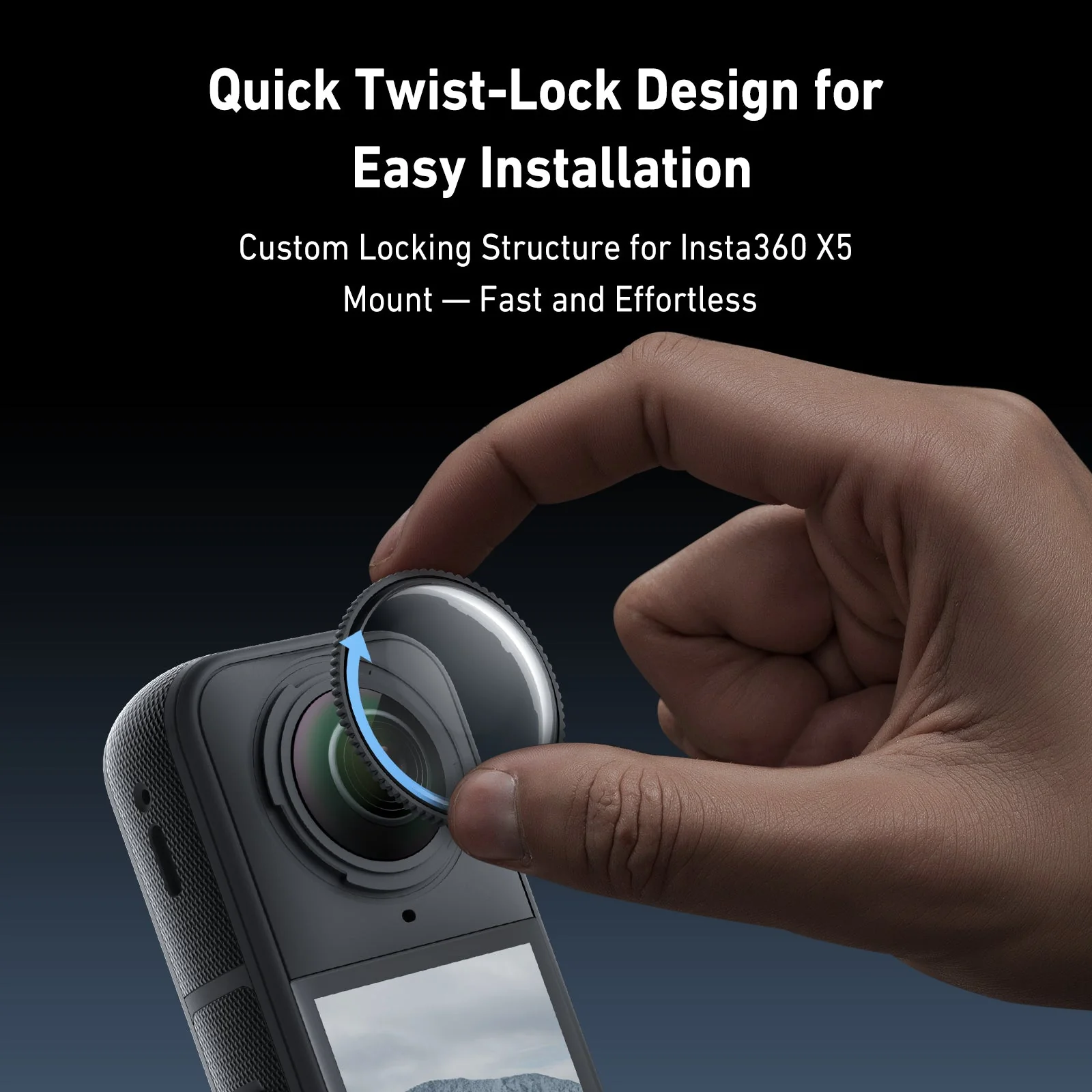 Telesin Dual Lens Protection Set For Insta360 X5 - Image 9