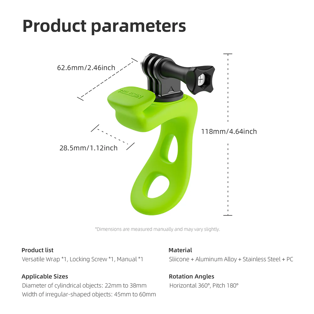 TELESIN Elastic Small Q Handlebar Mount - Image 16