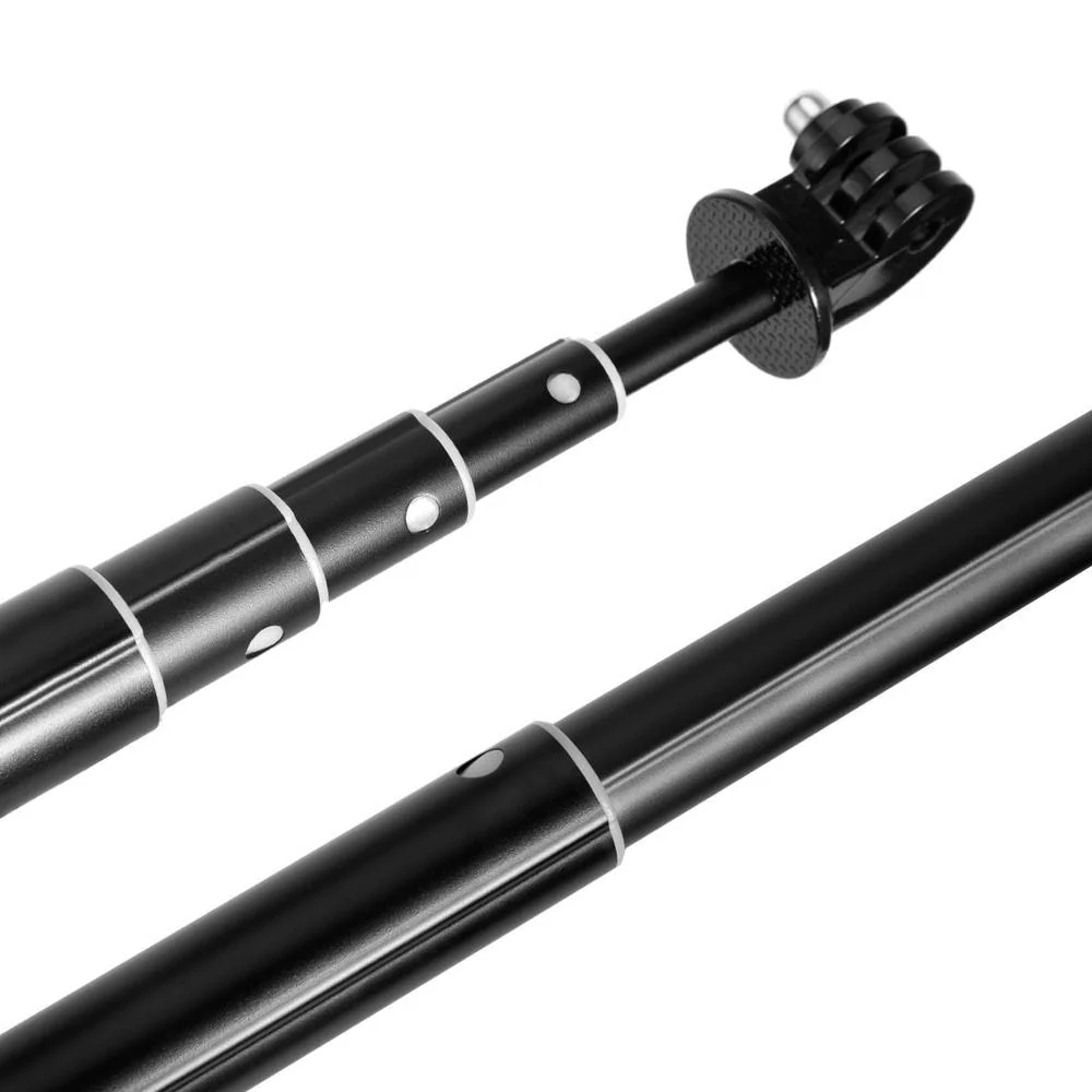 TELESIN 0.9m Extendable Aluminum Alloy Selfie Stick with Tripod and Phone Clip for GoPro - Image 10