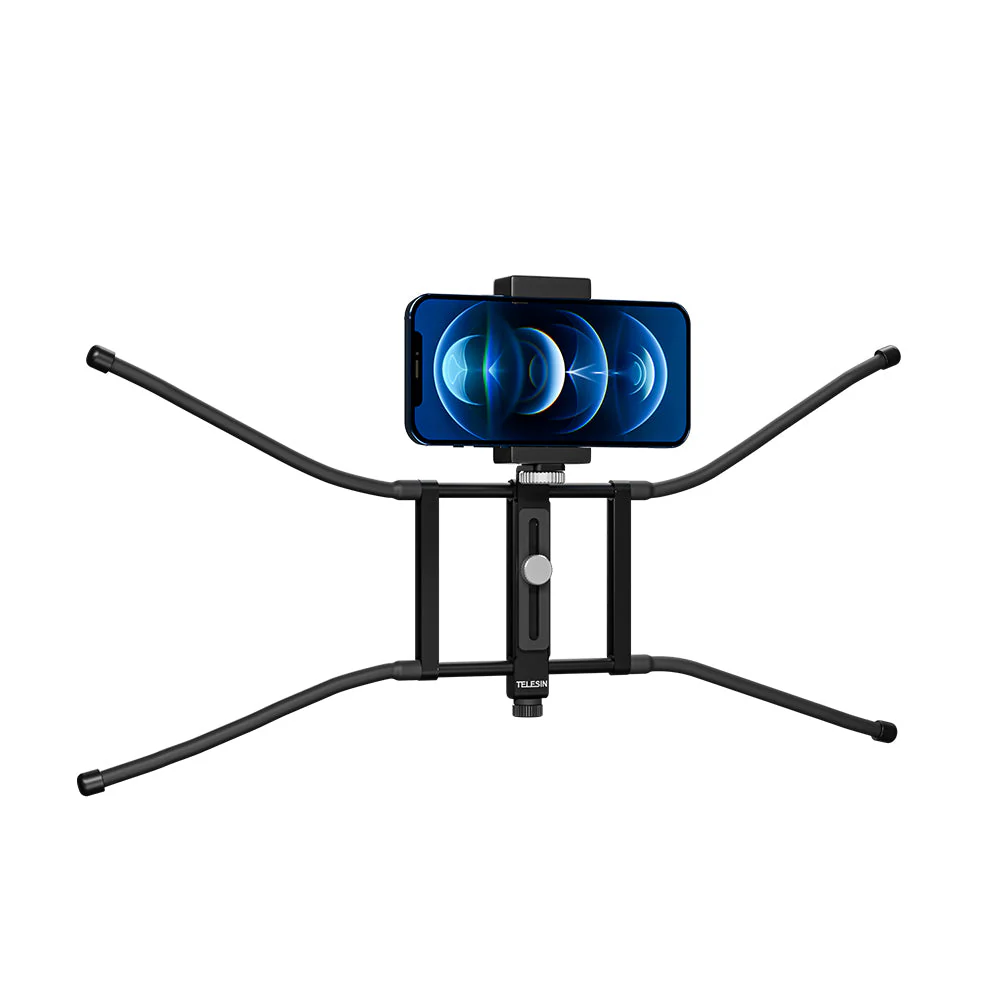 TELESIN Adjustable Universal Fence Mount for Action Cameras/ Phones - Image 3