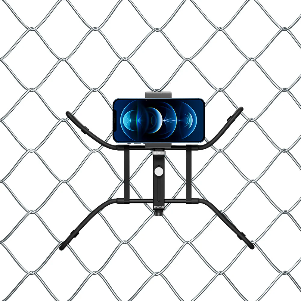TELESIN Adjustable Universal Fence Mount for Action Cameras/ Phones - Image 4
