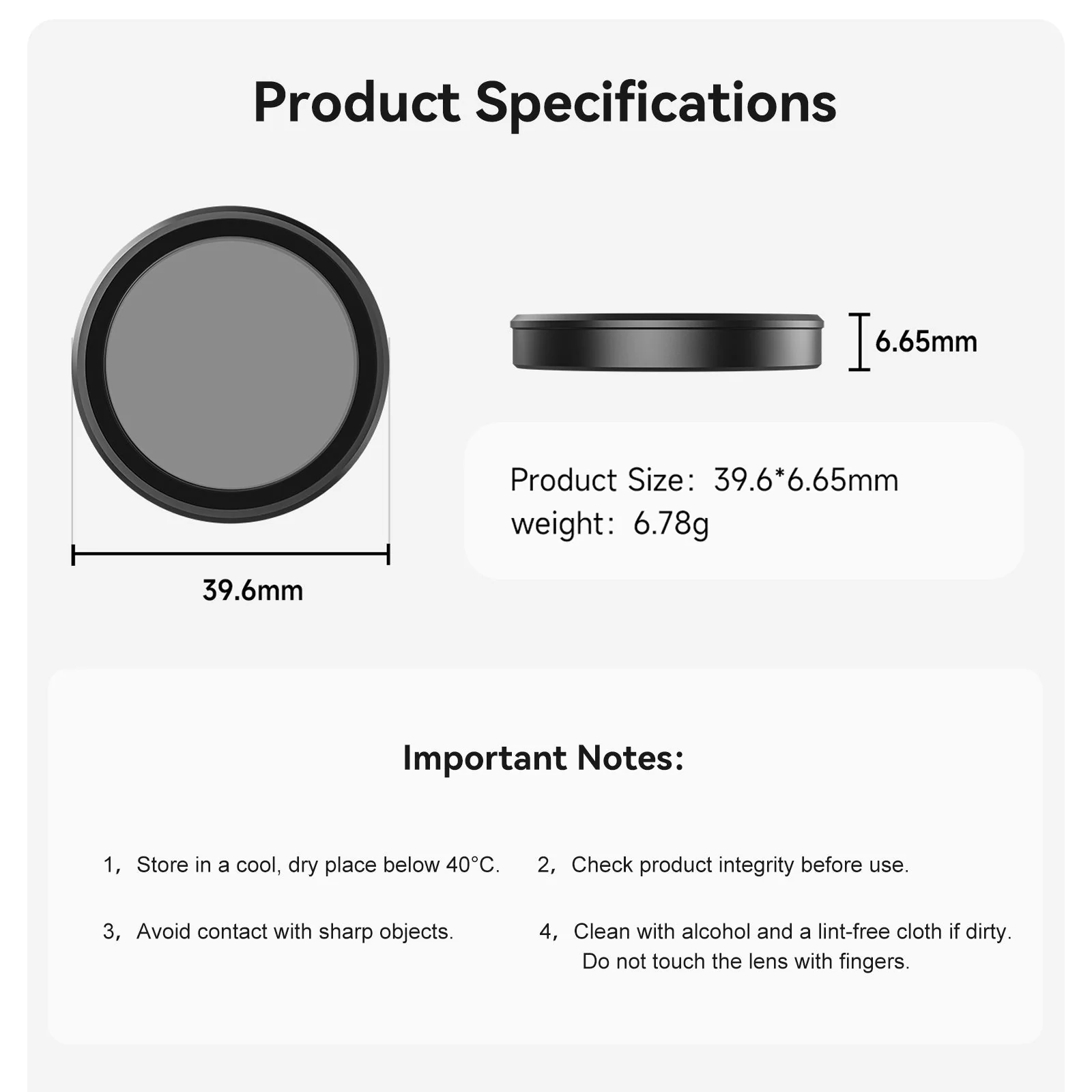 Telesin Filter Set CPL+ ND Filter Set For Action5 Pro/4/3 - Image 10