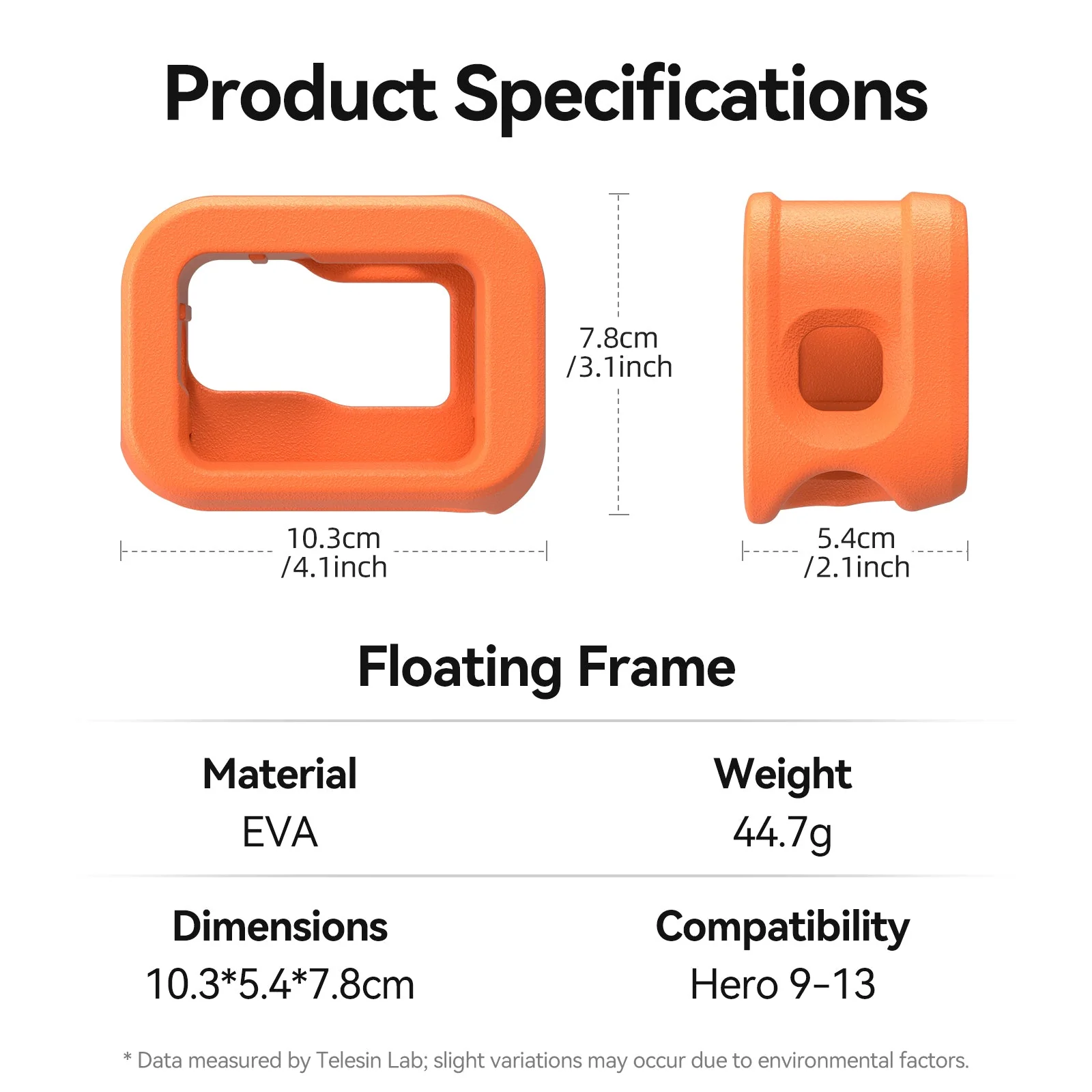 TELESIN Floating Frame For Hero 9-13 - Image 7