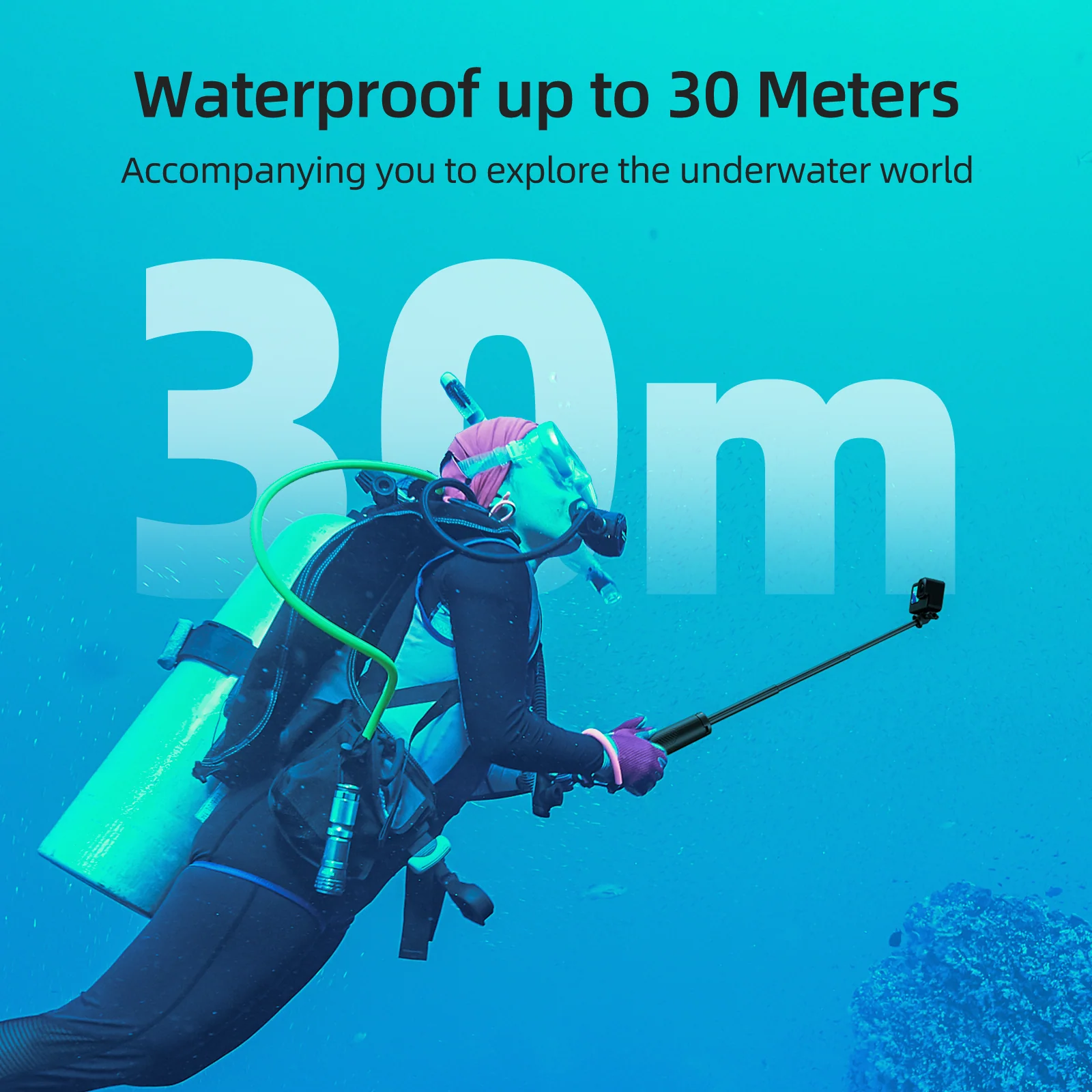TELESIN Floating Tripod Selfie Stick - Image 6