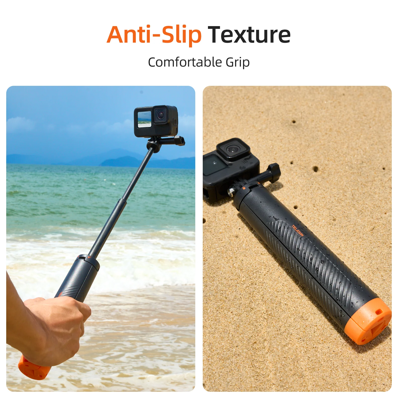 TELESIN Floating Tripod Selfie Stick - Image 7