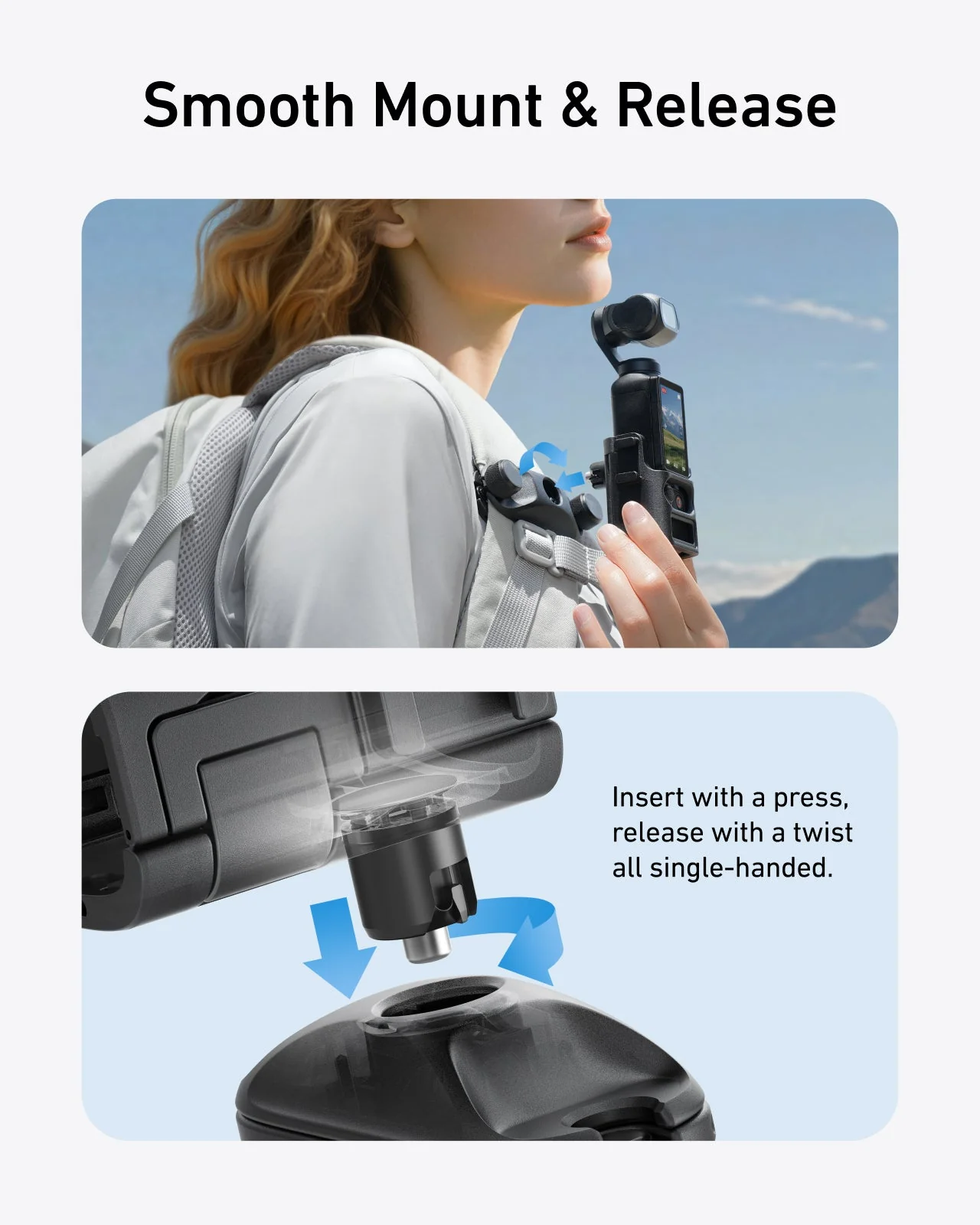 Quick-release Backpack Mount for Pocket 3 - Image 3