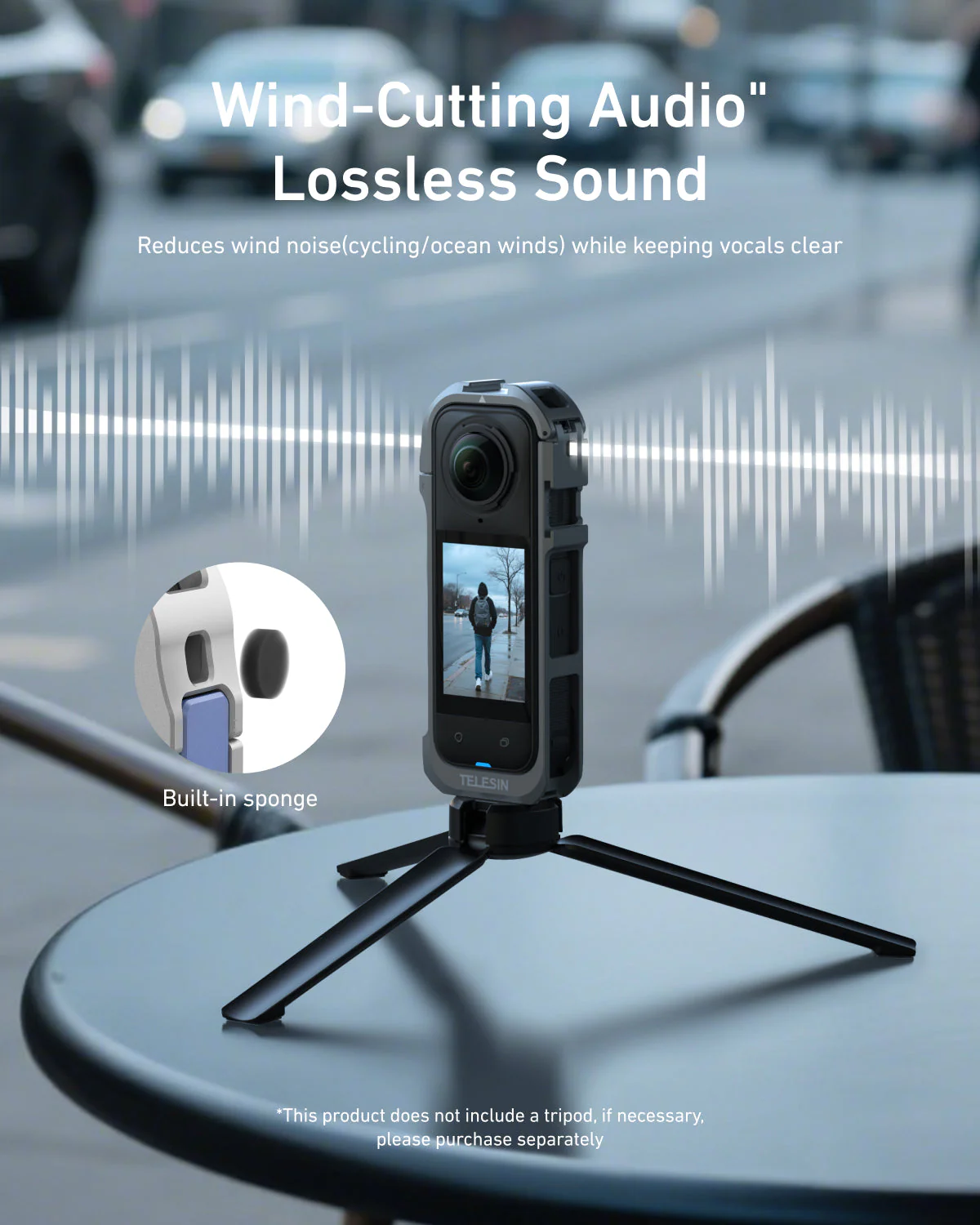 TELESIN Full Cage Protection for Insta360 X5 - Image 2