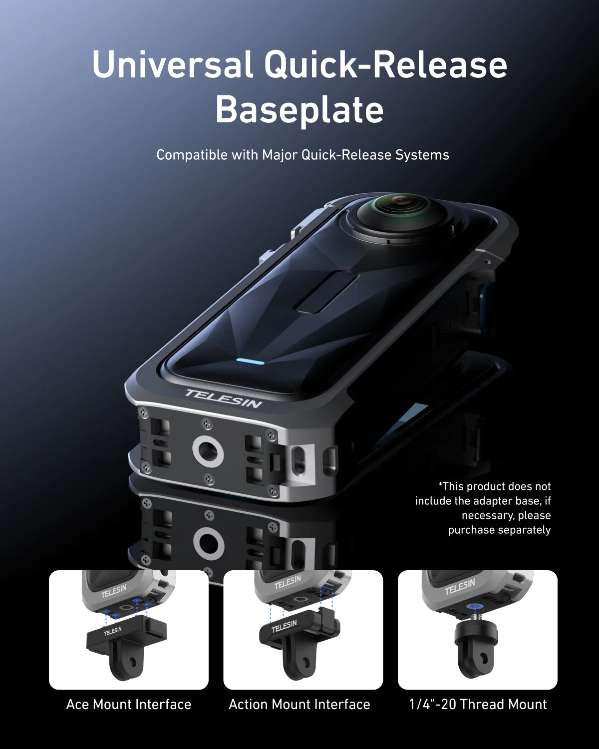 TELESIN Full Cage Protection for Insta360 X5 - Image 5