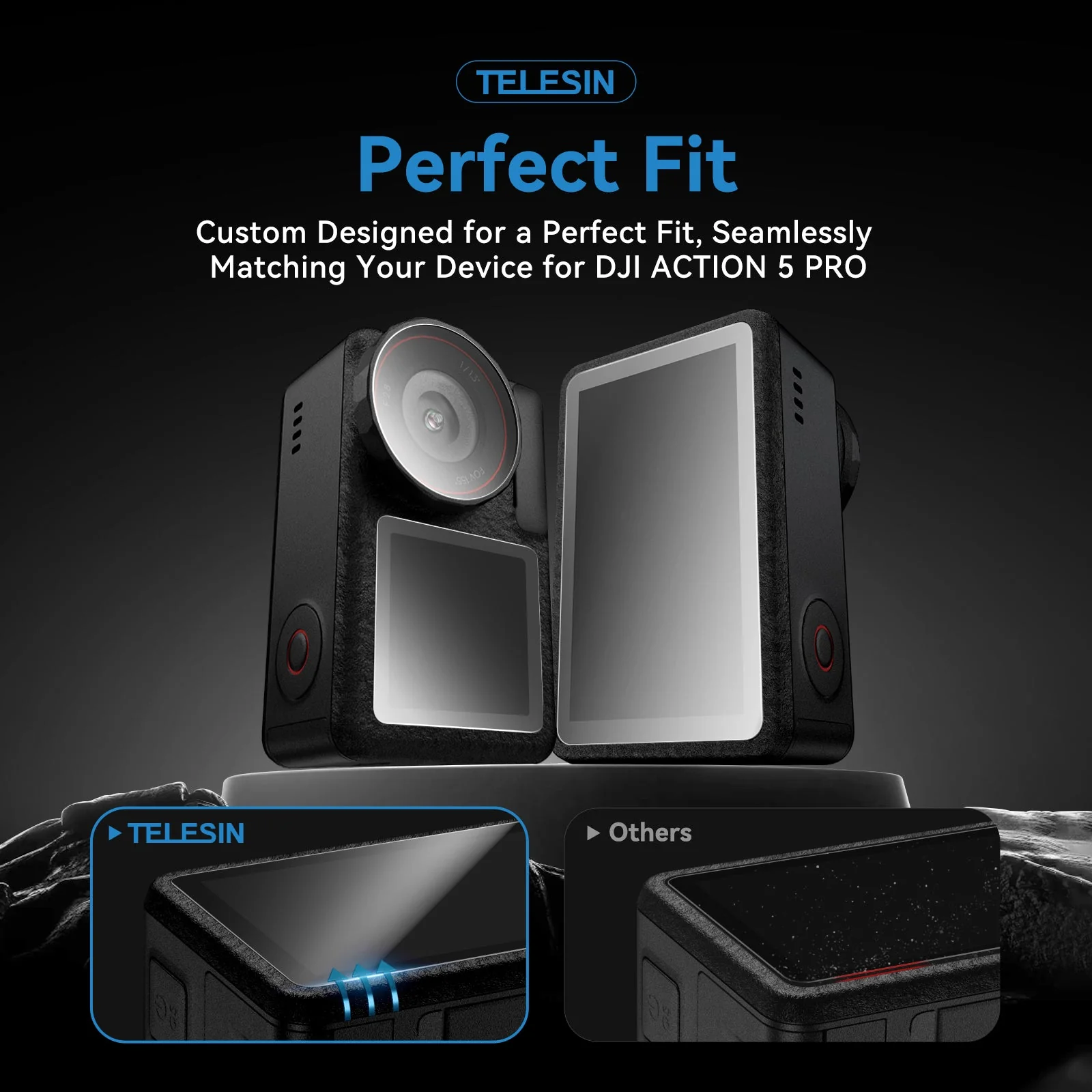 Telesin OA5 Pro tempered film set - Image 2