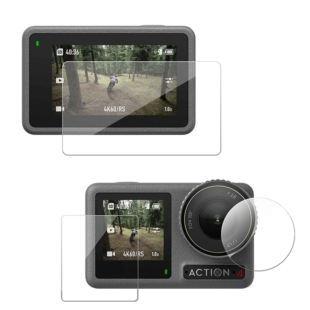 TELESIN HD Protective Film Set for DJI ACTION 3/4