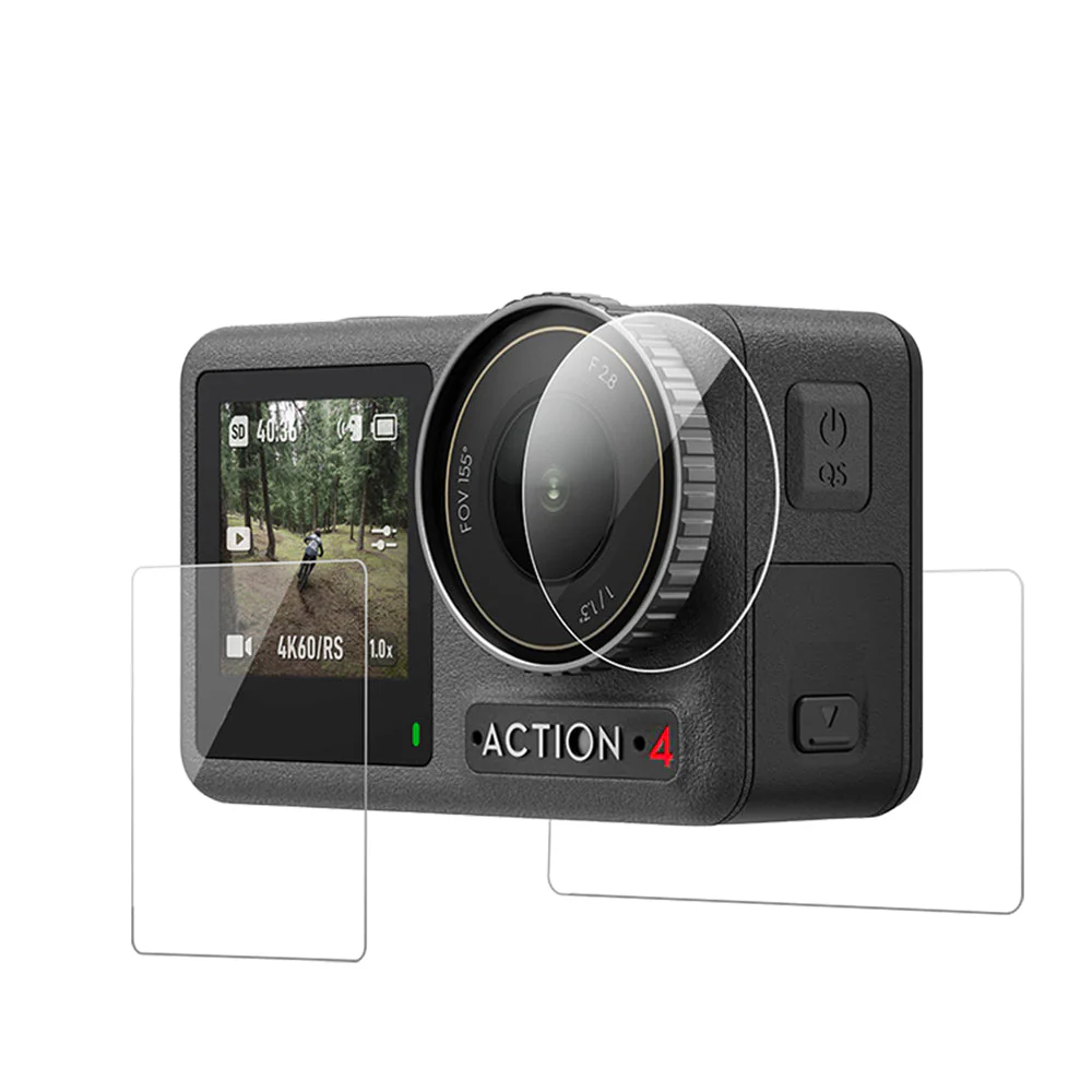 TELESIN HD Protective Film Set for DJI ACTION 3/4 - Image 2