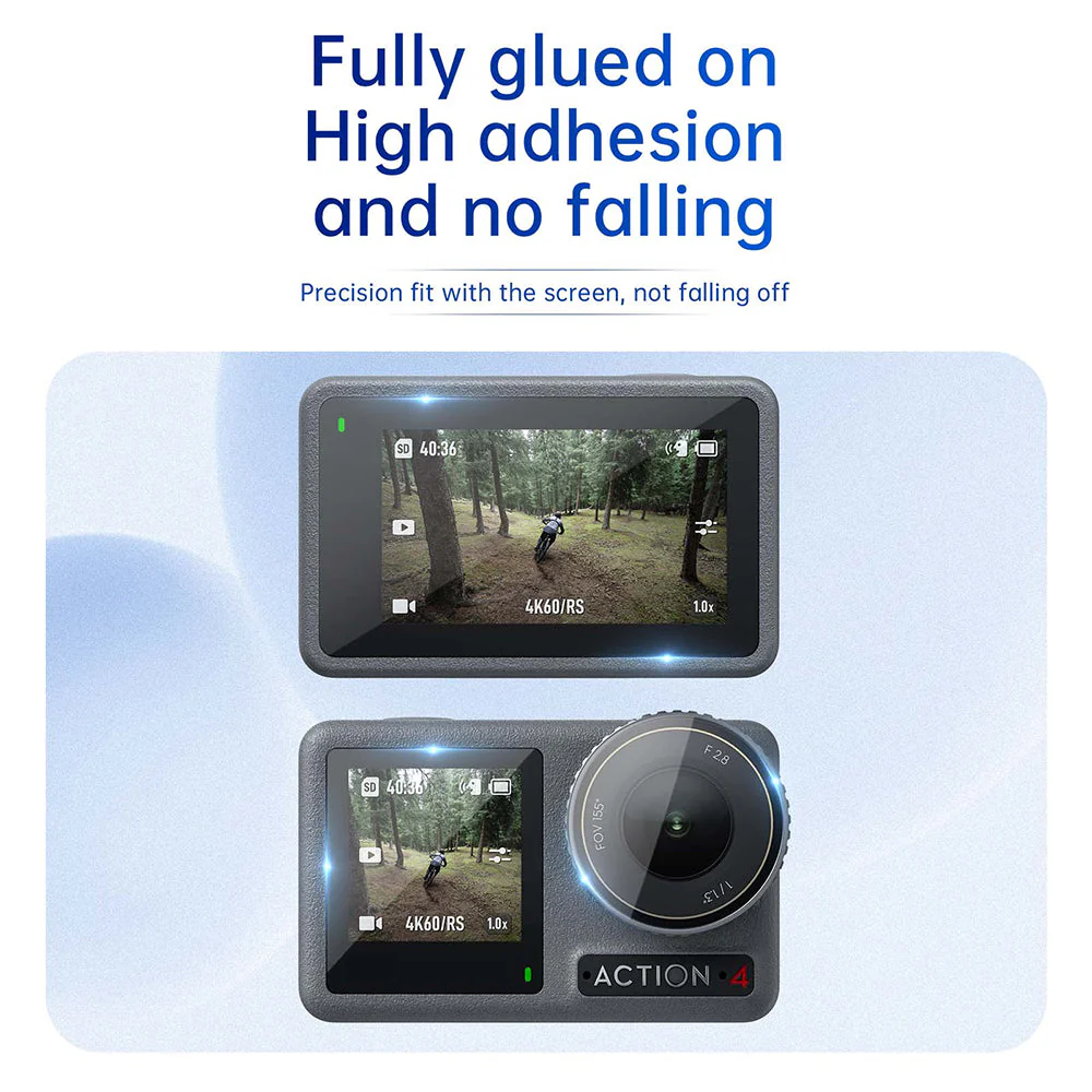 TELESIN HD Protective Film Set for DJI ACTION 3/4 - Image 6