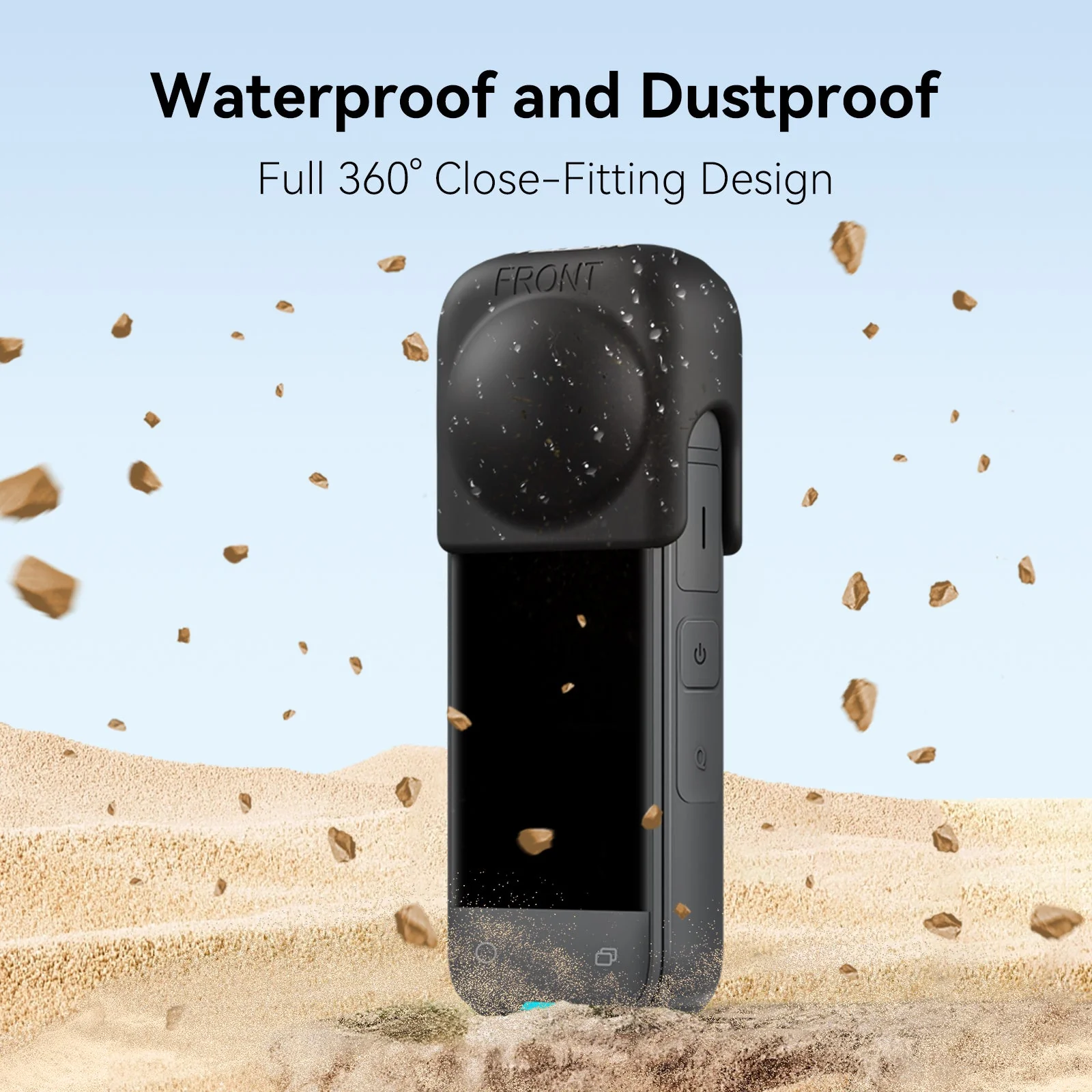 Telesin Lens Silicone Protective Cover for Insta360 X4 - Image 3