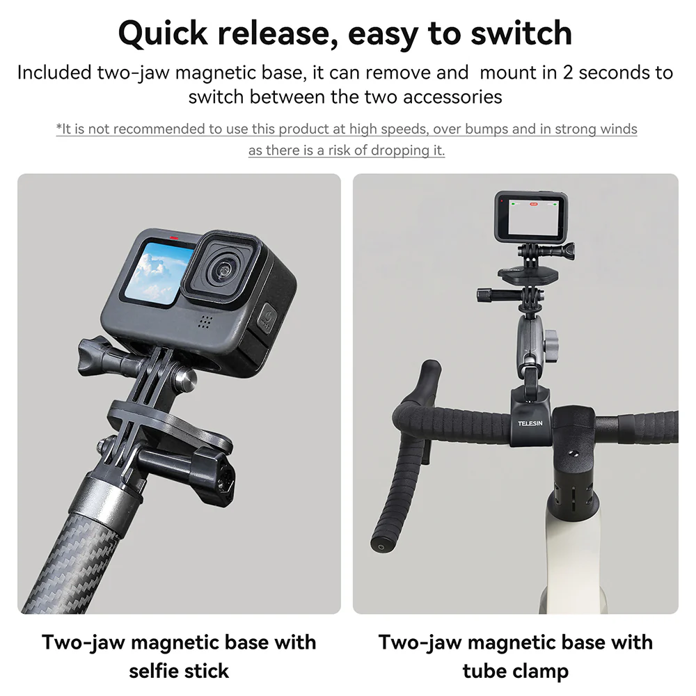 TELESIN Magnetic Bracket Expansion Set (Neck Mount/Quick Release) - Image 14