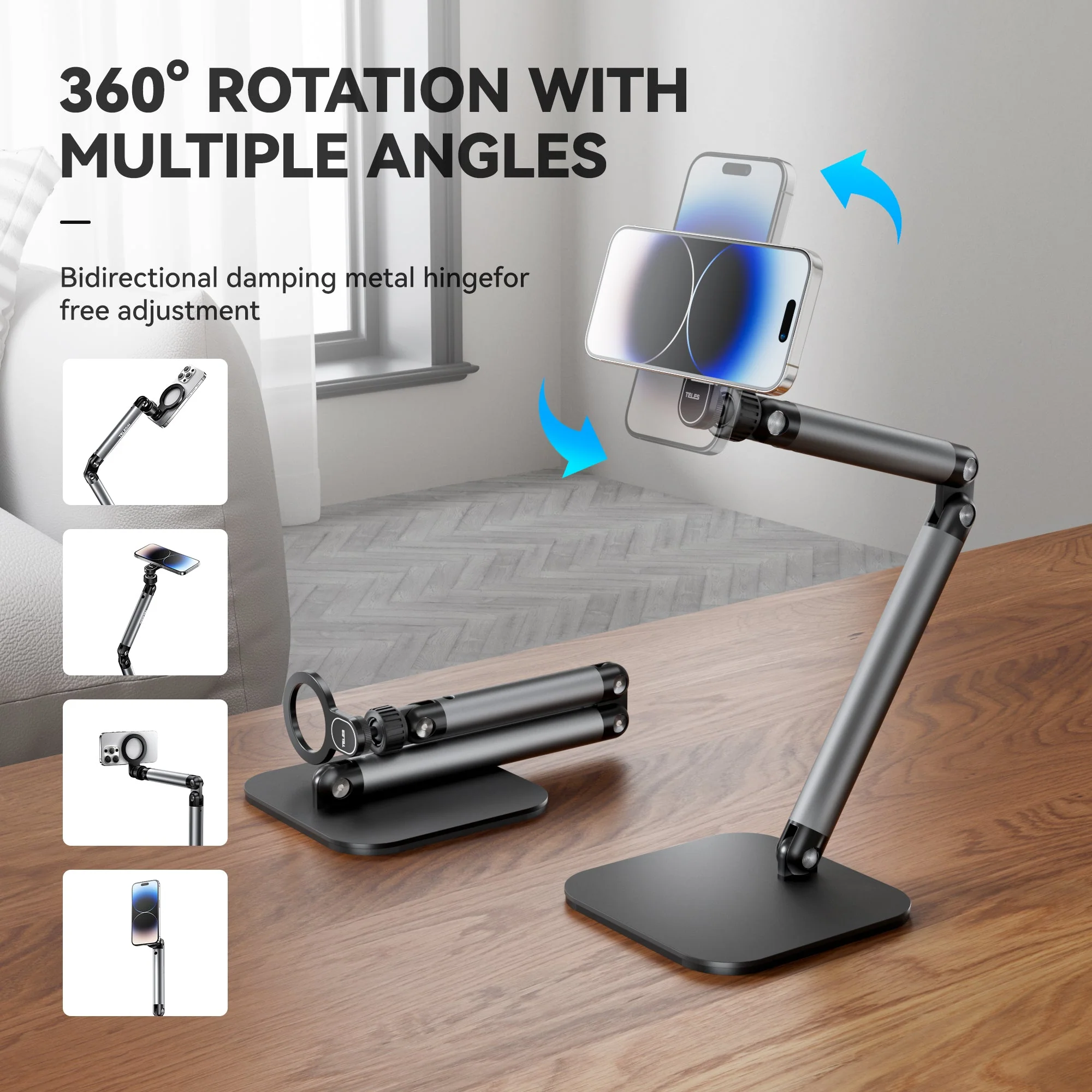 TELESIN Magnetic Desktop Phone Stand - Image 6
