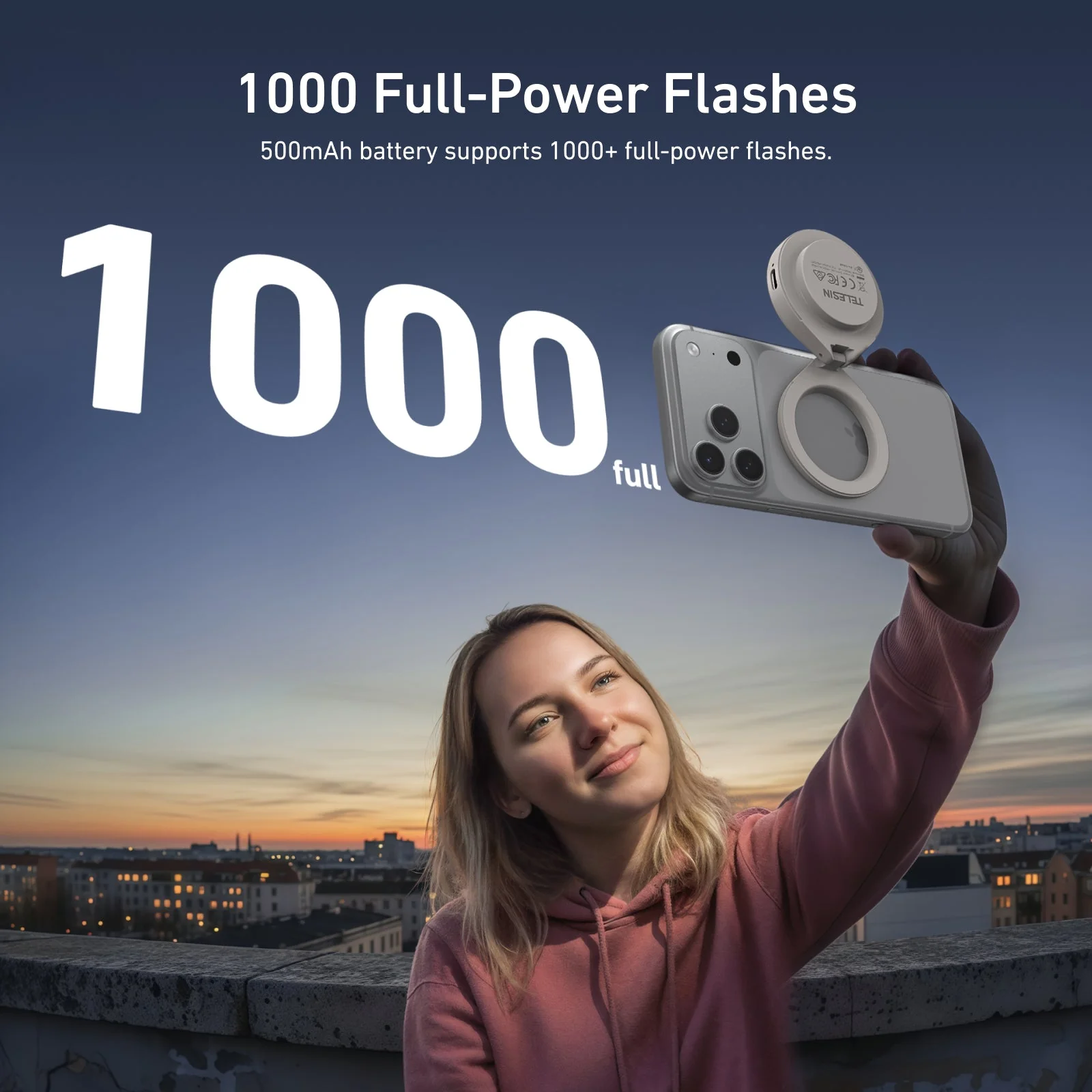 TELESIN Magnetic Flashlight for iPhone - Image 9