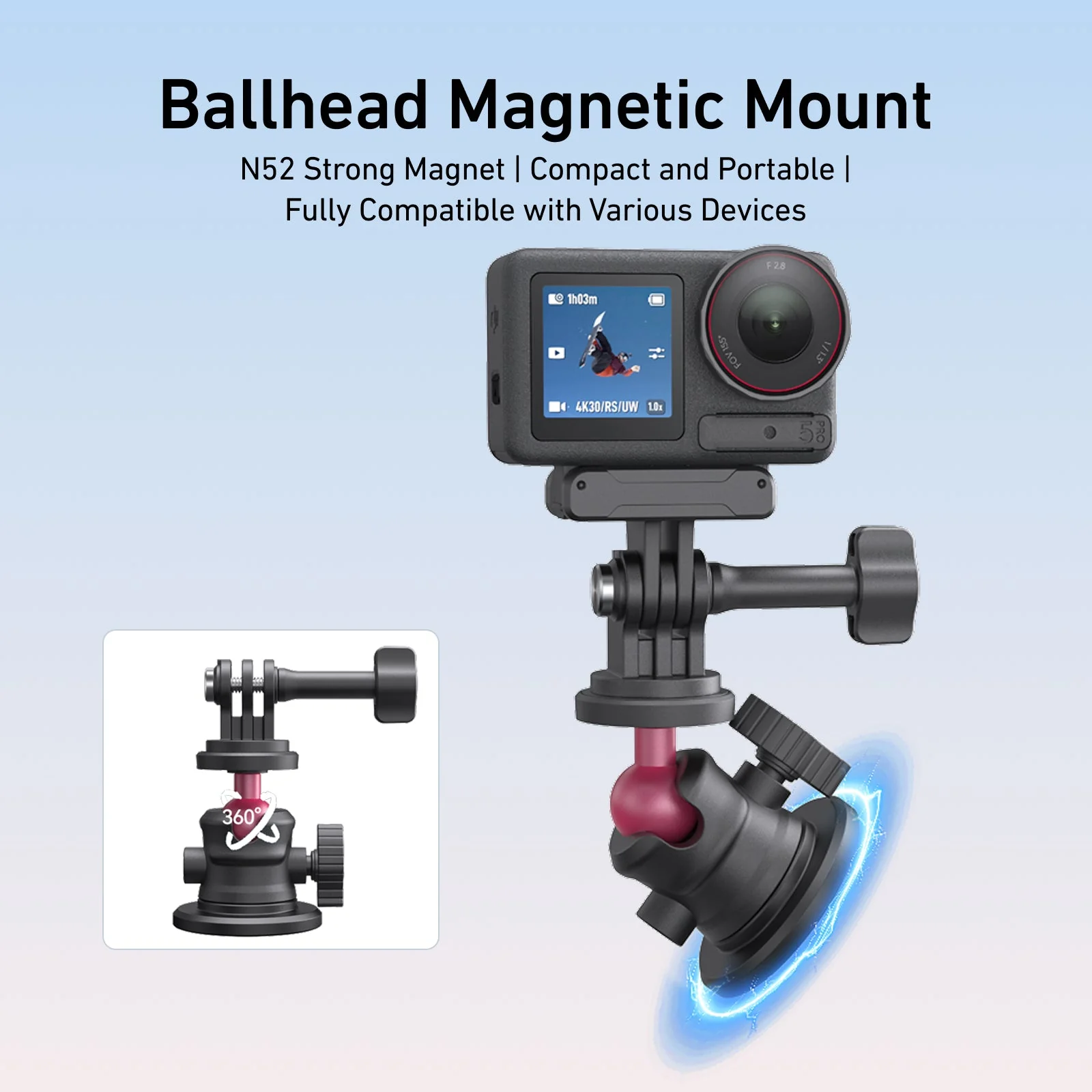 TELESIN Magnetic Mount - Image 2