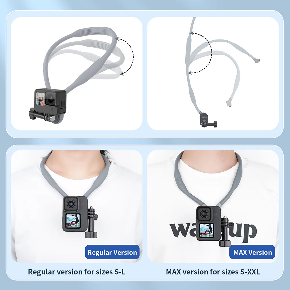 TELESIN Magnetic Neck Holder Mount for Action Cameras/ Phones - Image 7