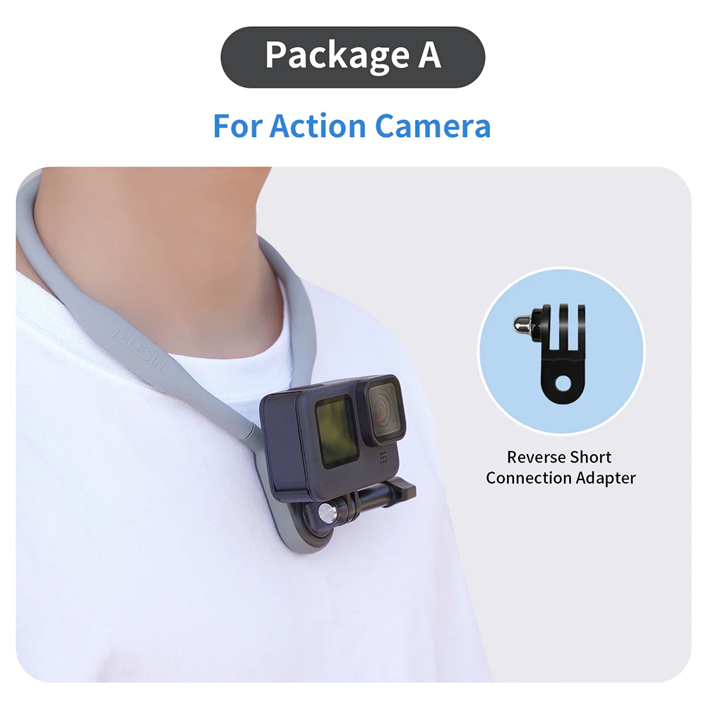 TELESIN Magnetic Neck Holder Mount for Action Cameras/ Phones - Image 9