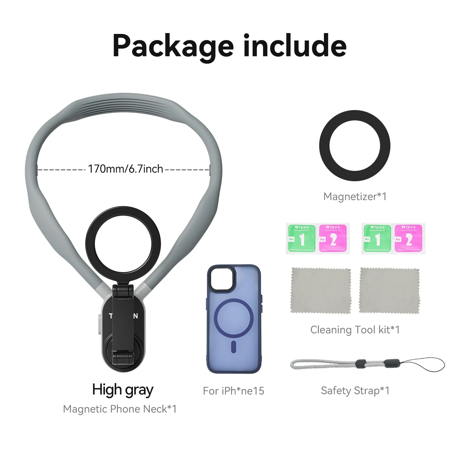TELESIN Magnetic Neck Mount for Phones - Image 17