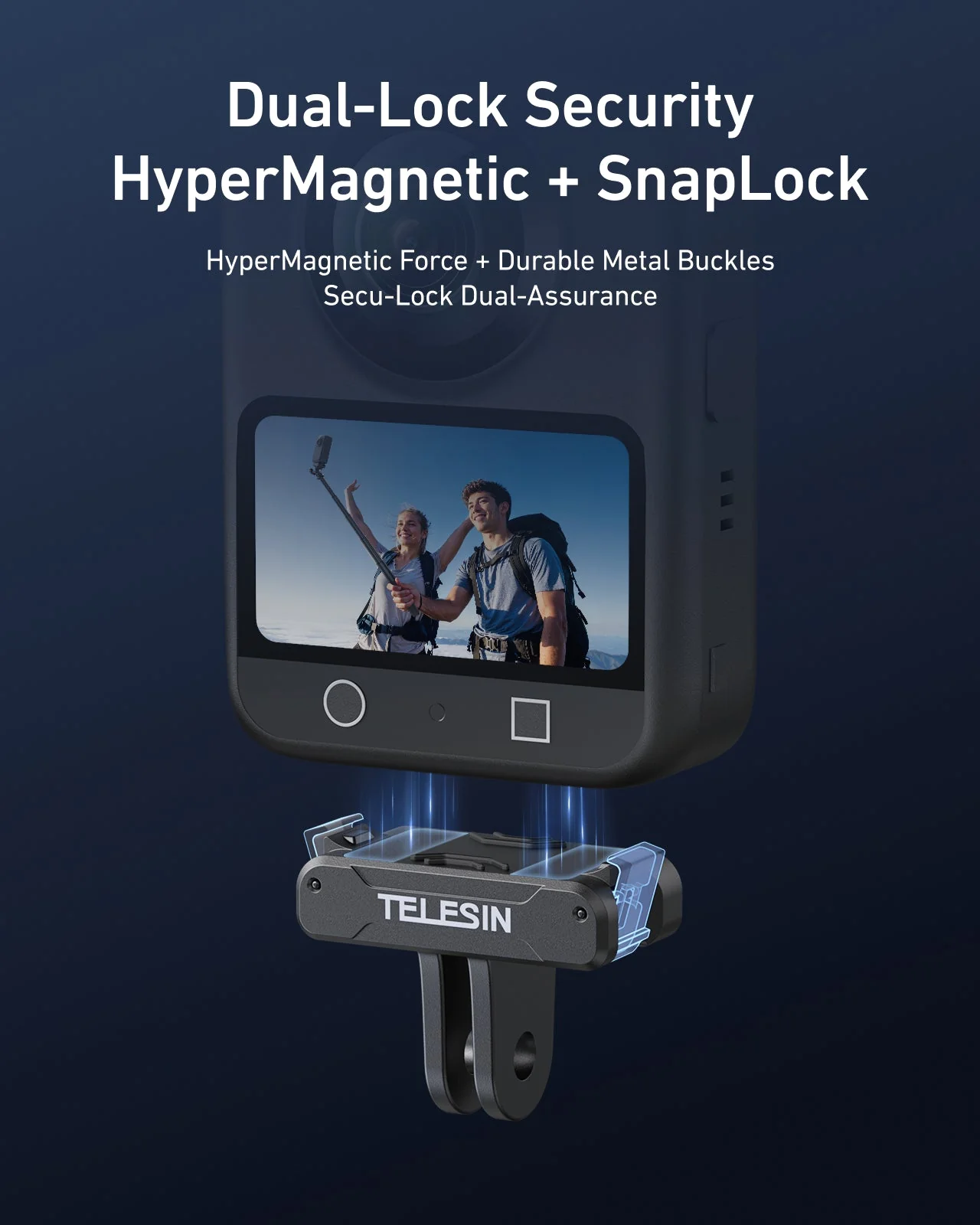 TELESIN Magnetic Quick-Release Adapter Mount - Image 2