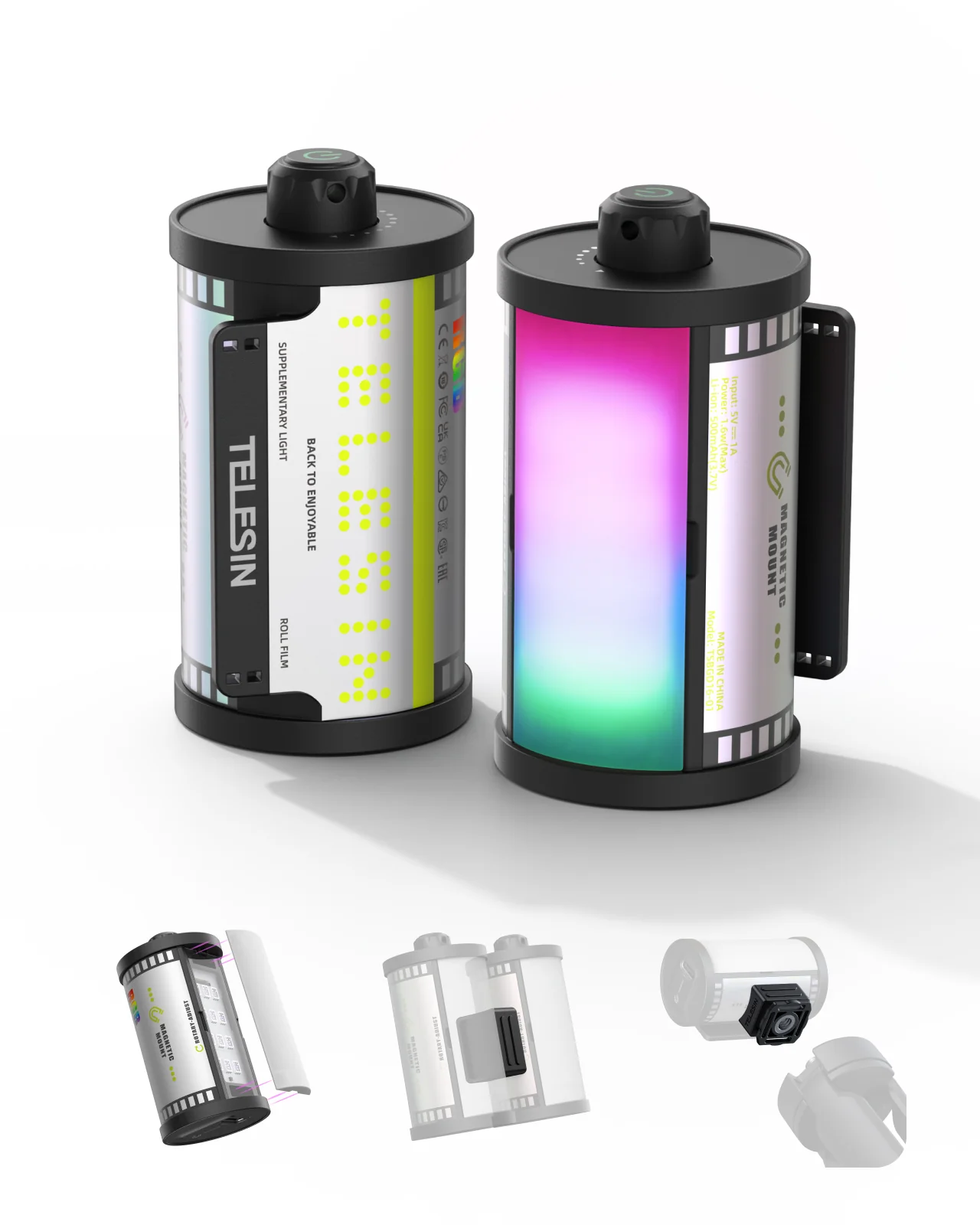 TELESIN Magnetic RGB Video Light - Image 3
