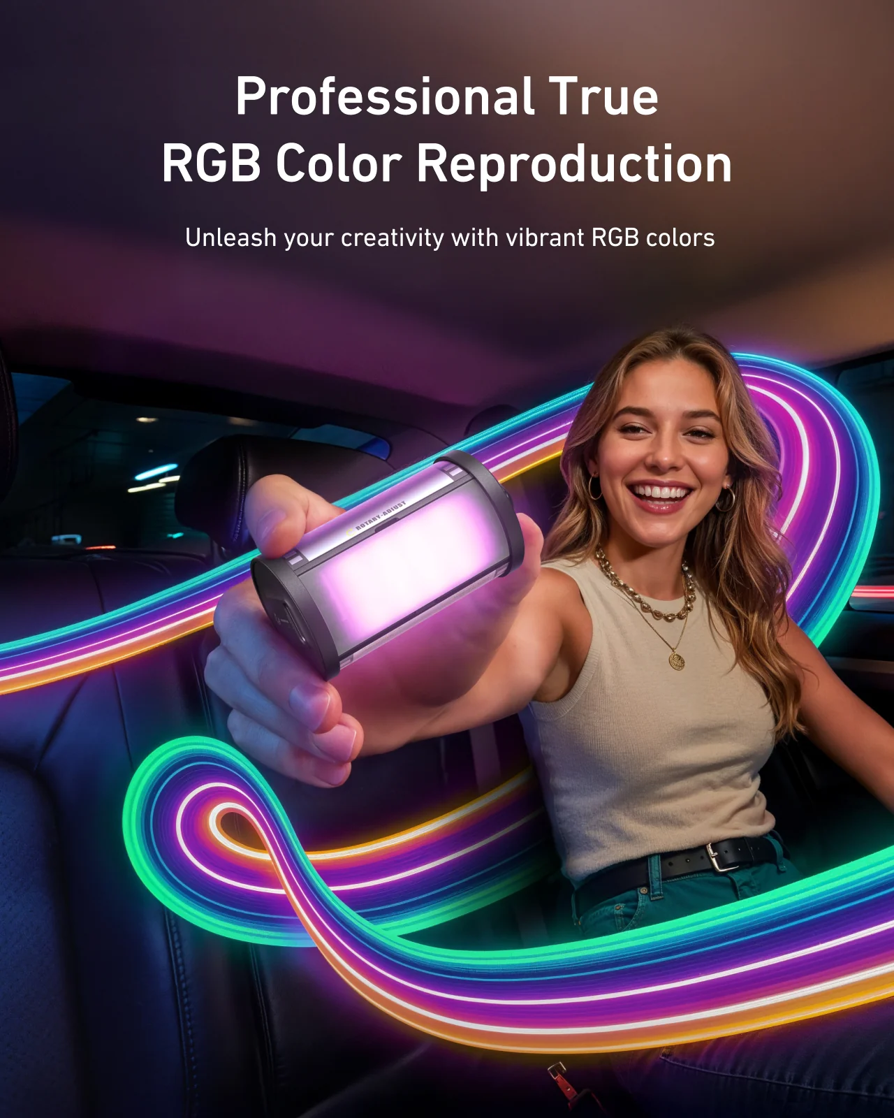 TELESIN Magnetic RGB Video Light - Image 5