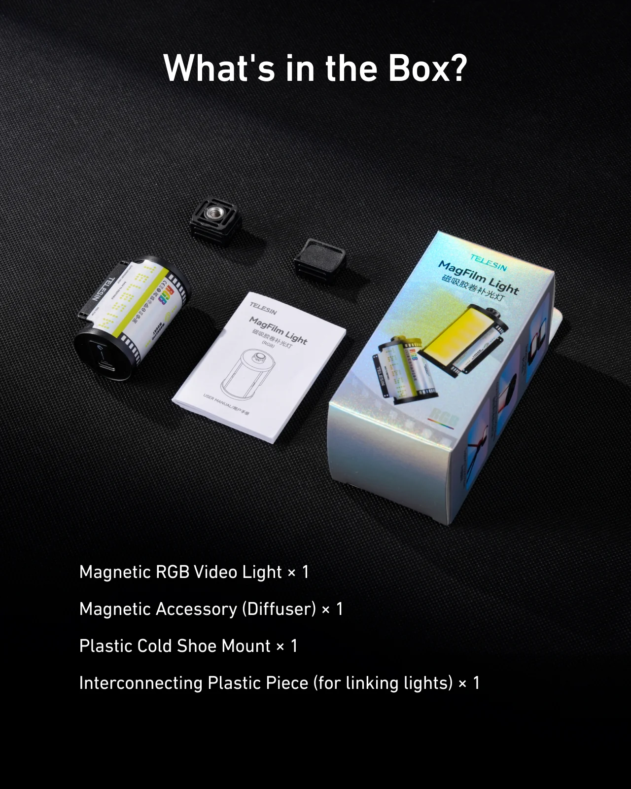 TELESIN Magnetic RGB Video Light - Image 8