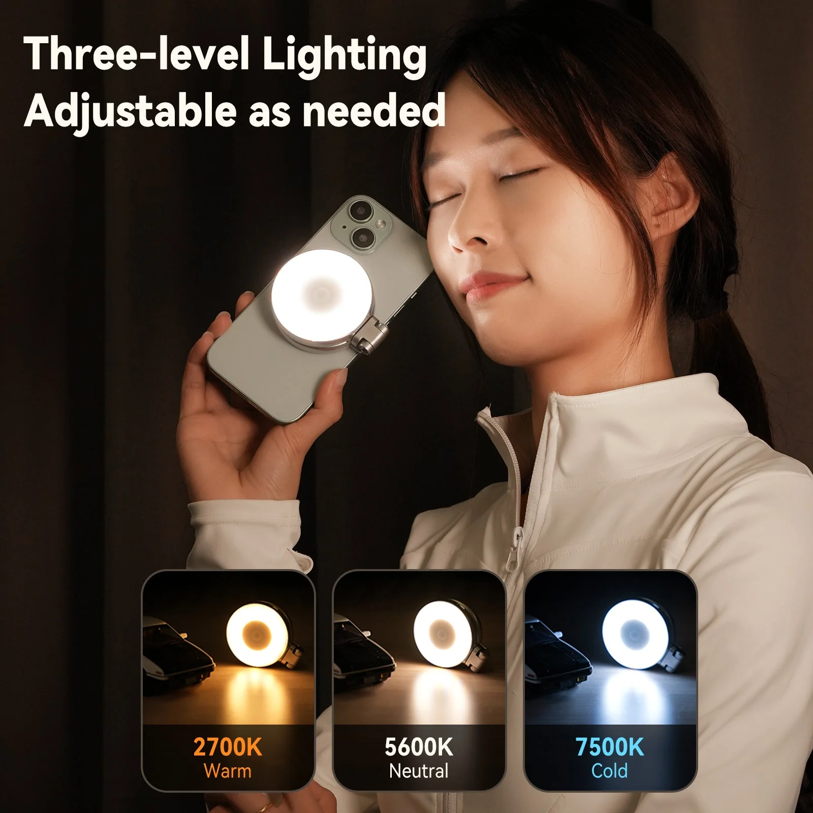 Telesin C03 Magnetic Selfie Ring Light - Image 8