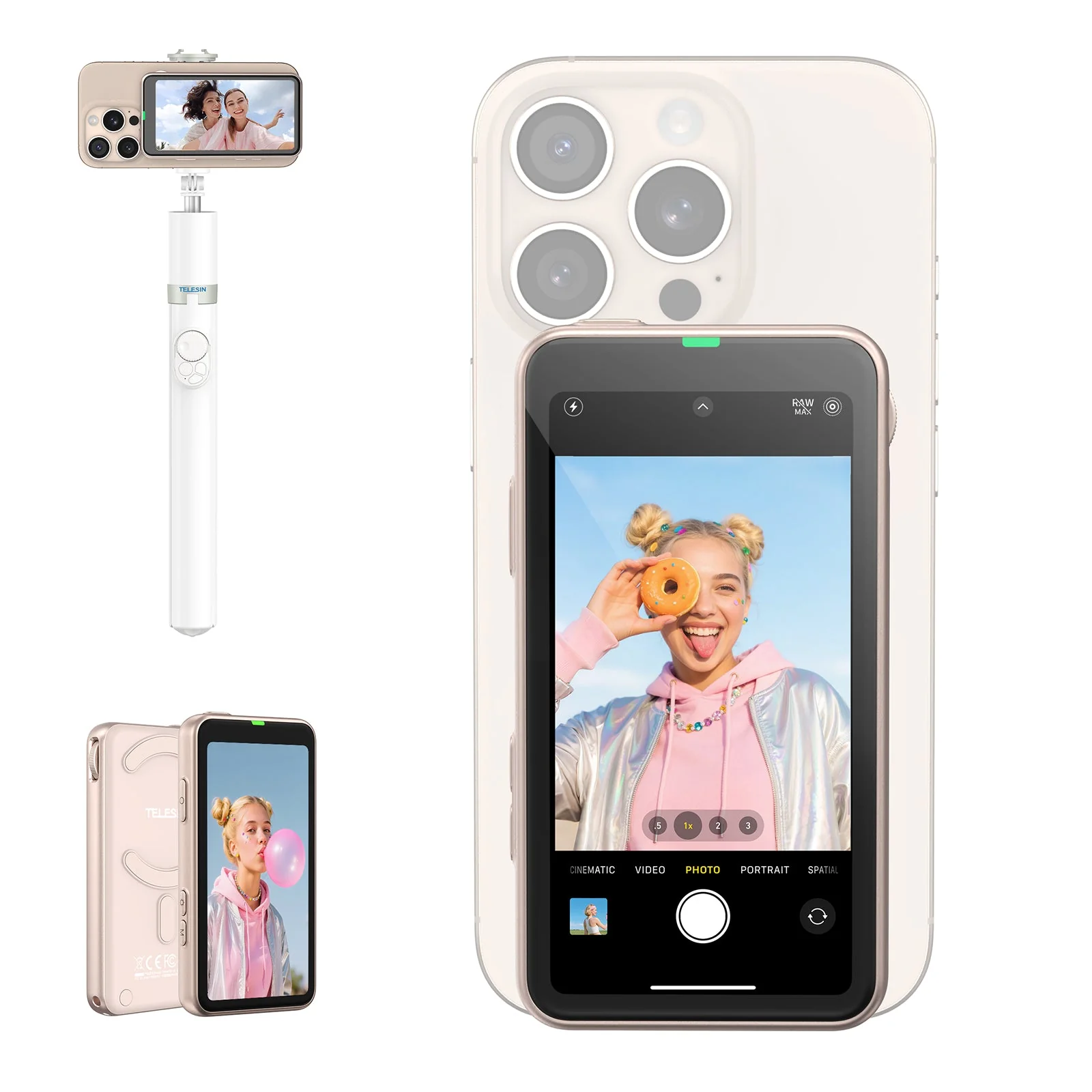 Magnetic Selfie & Vlog Monitor Screen for Phone - Image 3