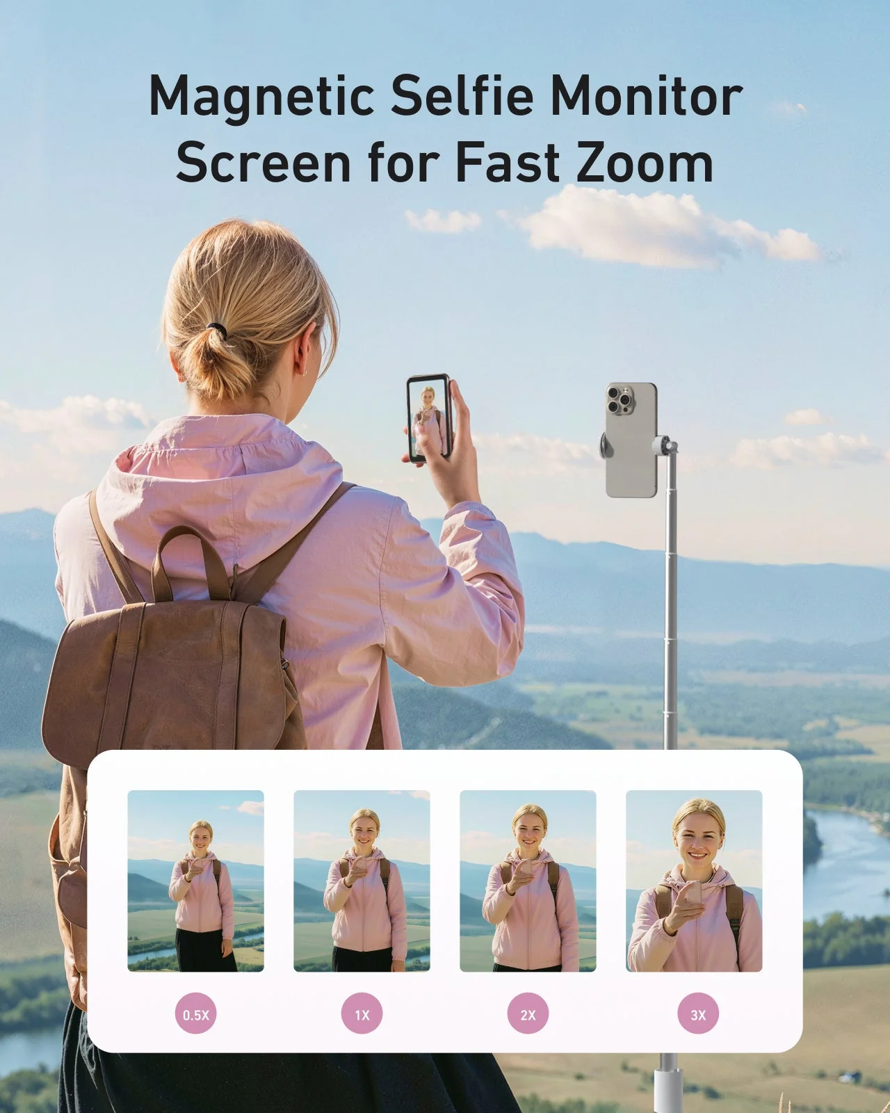 Magnetic Selfie & Vlog Monitor Screen for Phone - Image 6
