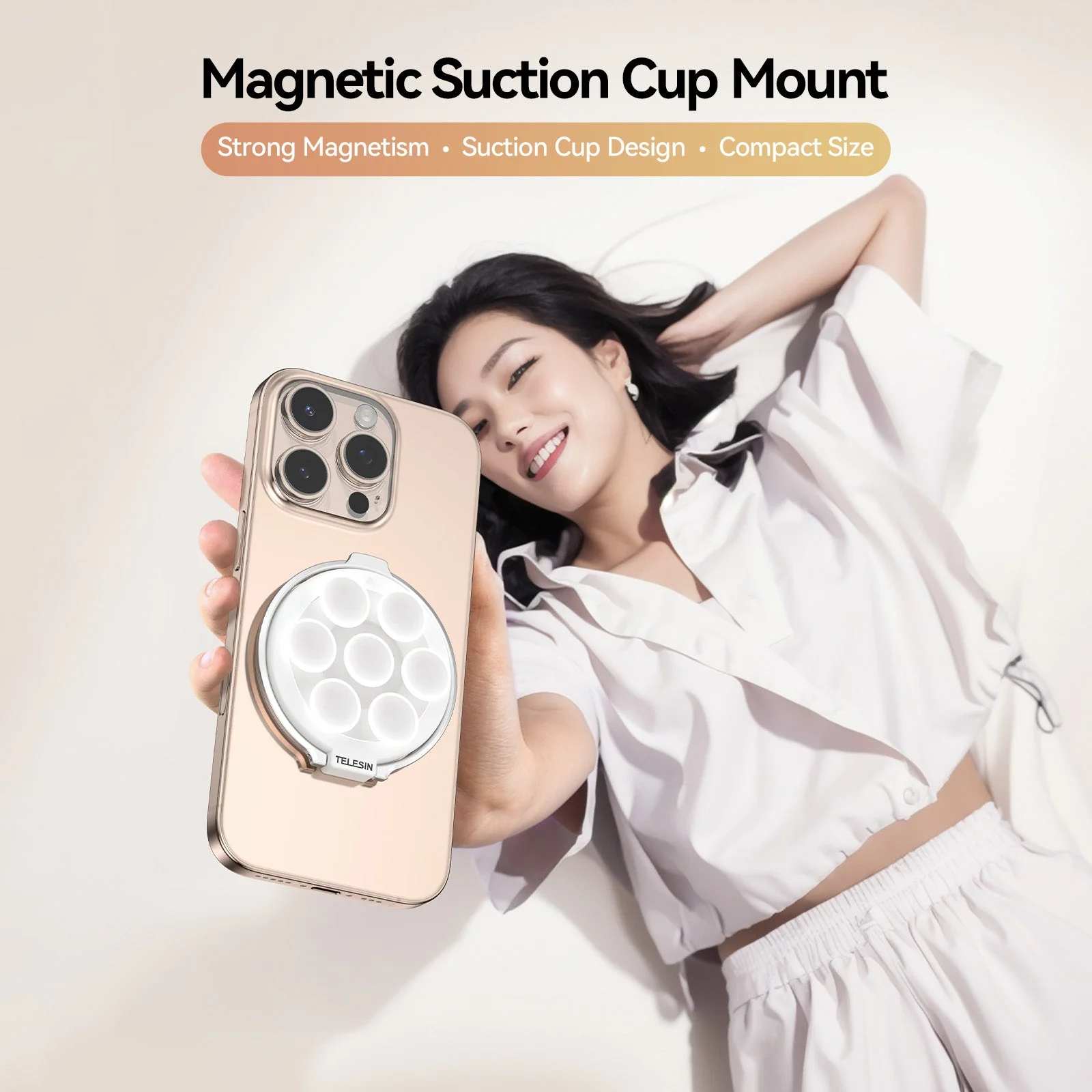 Telesin Magnetic Suction Cup Mount - Image 3