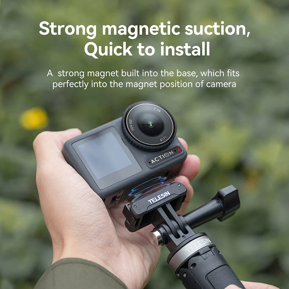 TELESIN Magnetic Two-claw Adapter for DJI ACTION 3/4 - Image 8