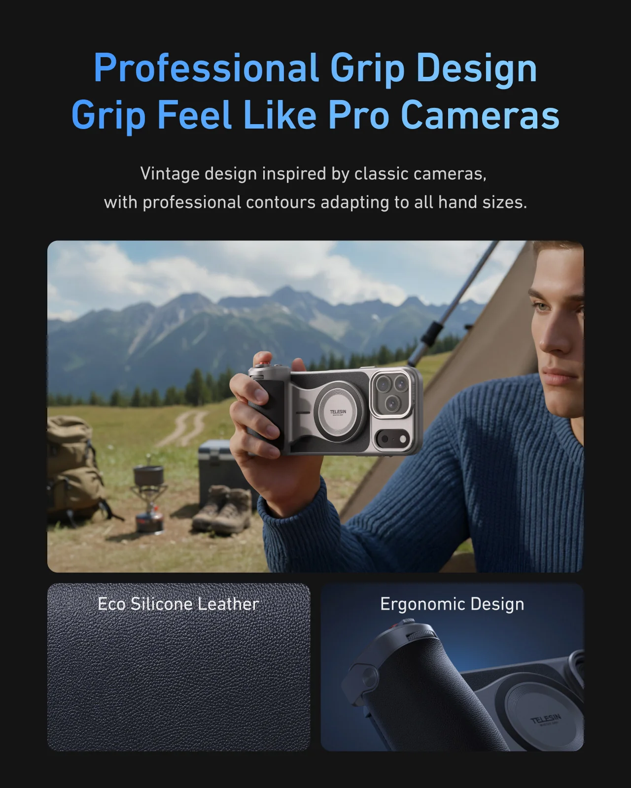 TELESIN Master Grip for iPhone 17 Pro/Pro Max - Image 4