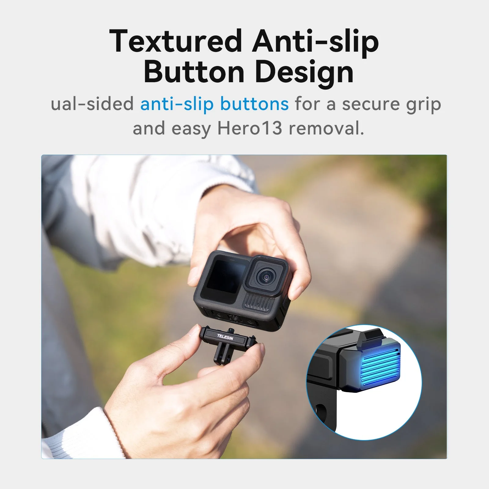 Metal Magnetic Quick Release Mount for Hero 13 - Image 4