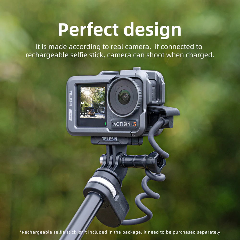 TELESIN Metal Rabbit Cage Frame for DJI ACTION 3/4 - Image 15