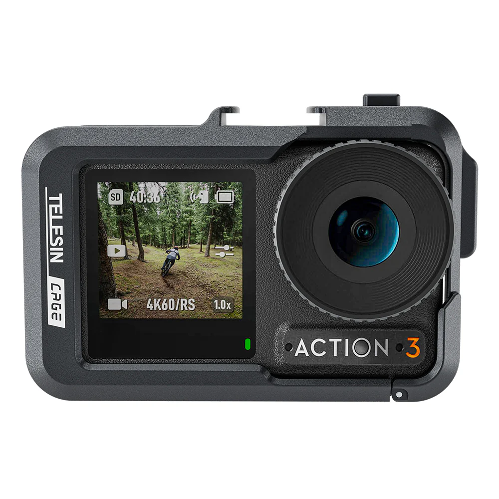 TELESIN Metal Rabbit Cage Frame for DJI ACTION 3/4 - Image 6