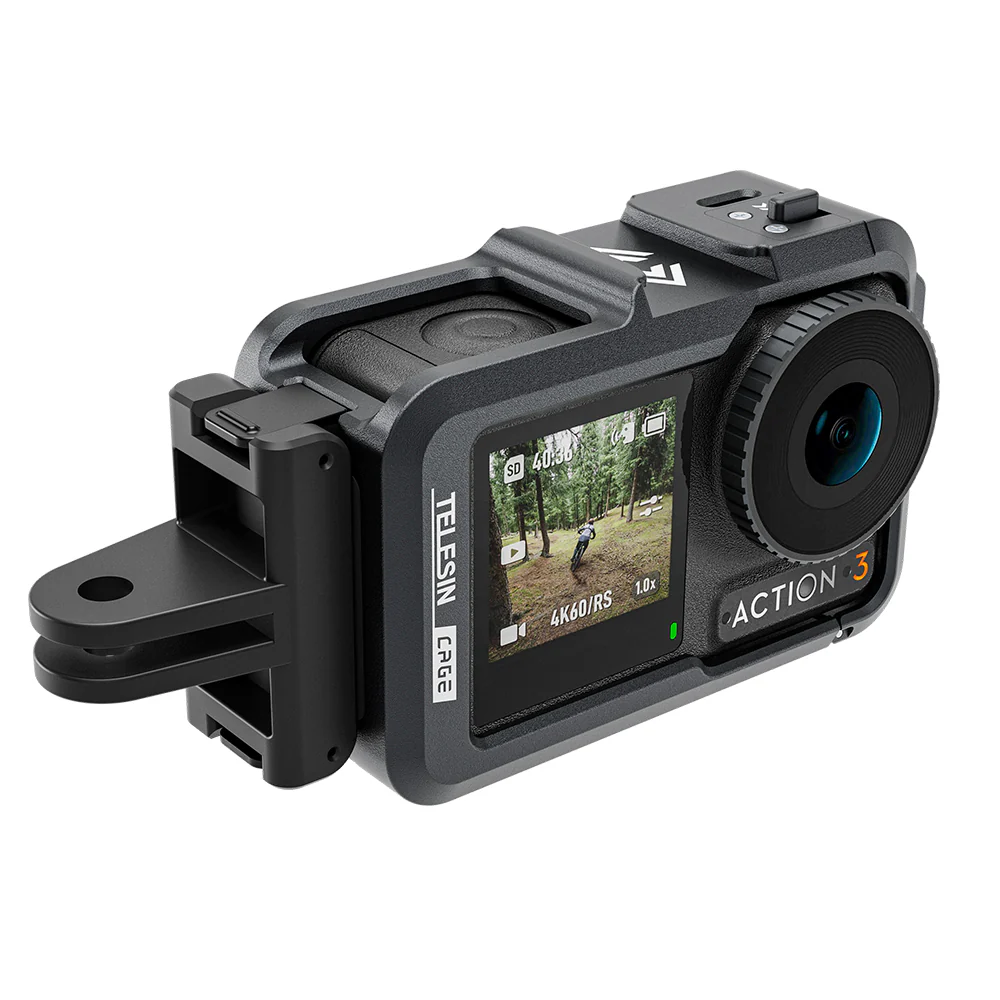 TELESIN Metal Rabbit Cage Frame for DJI ACTION 3/4 - Image 8