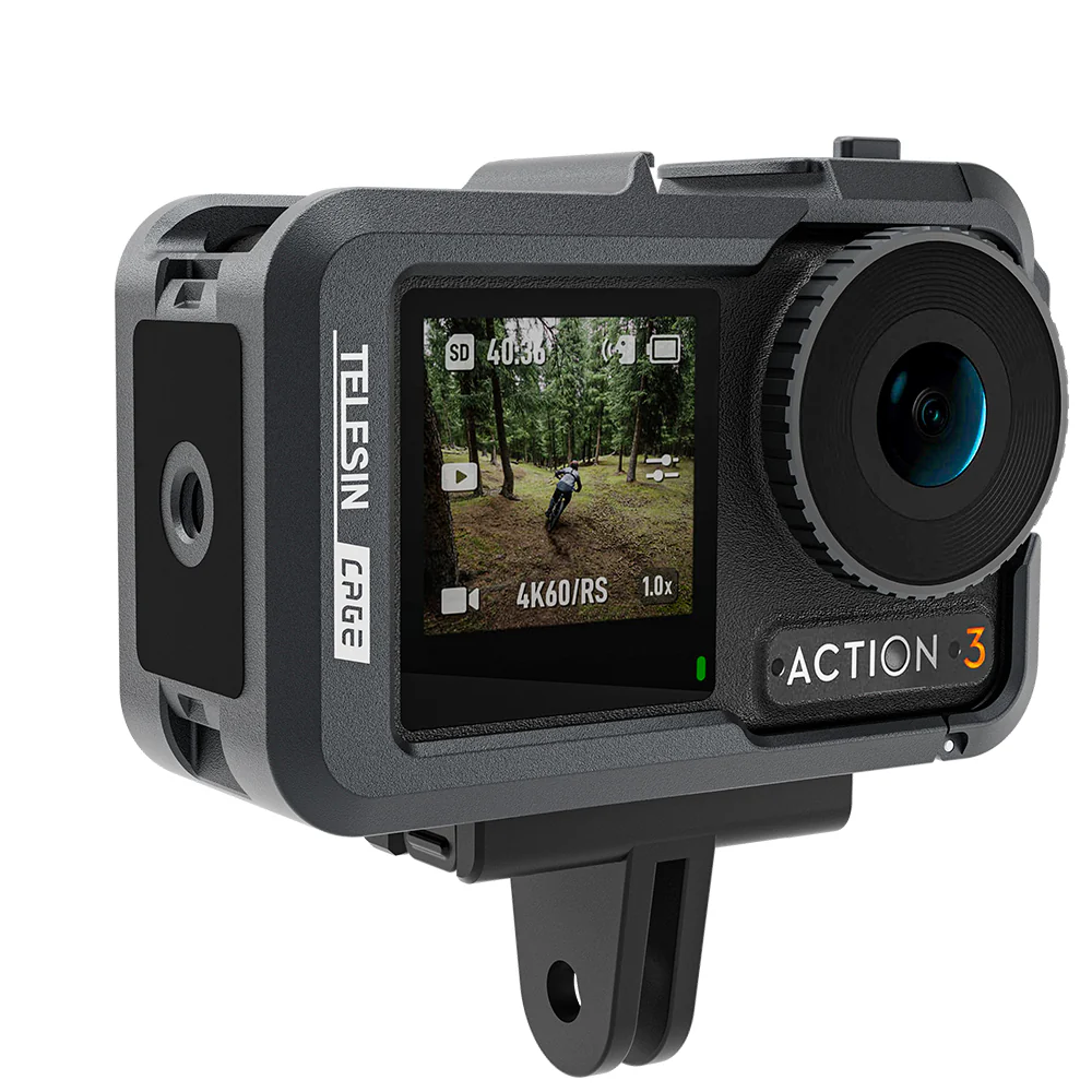 TELESIN Metal Rabbit Cage Frame for DJI ACTION 3/4 - Image 9