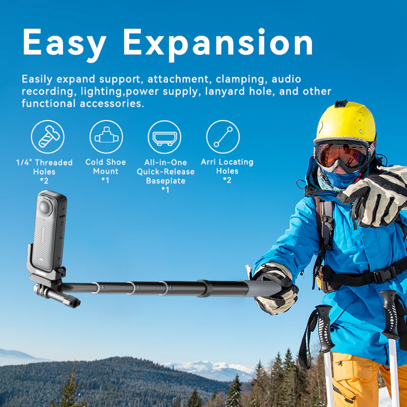 Telesin MINI Cage Mount For Insta360 X4 - Image 6