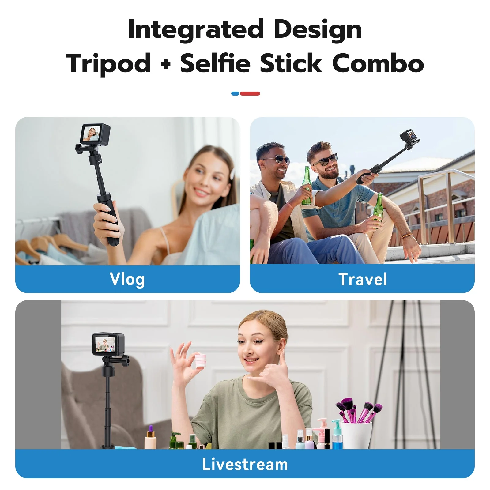 Telesin Mini Quick Release Selfie Stick - Image 3
