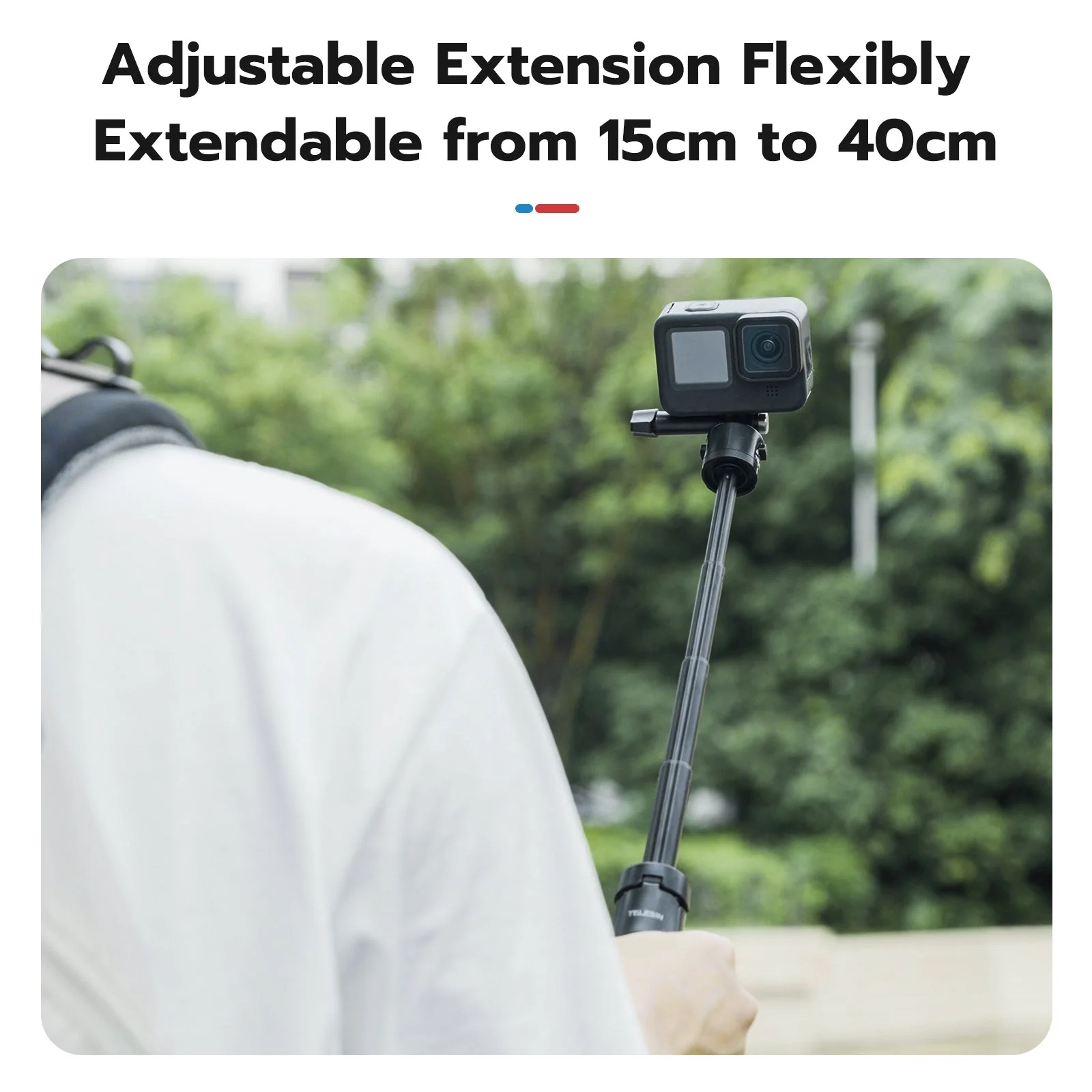 Telesin Mini Quick Release Selfie Stick - Image 5