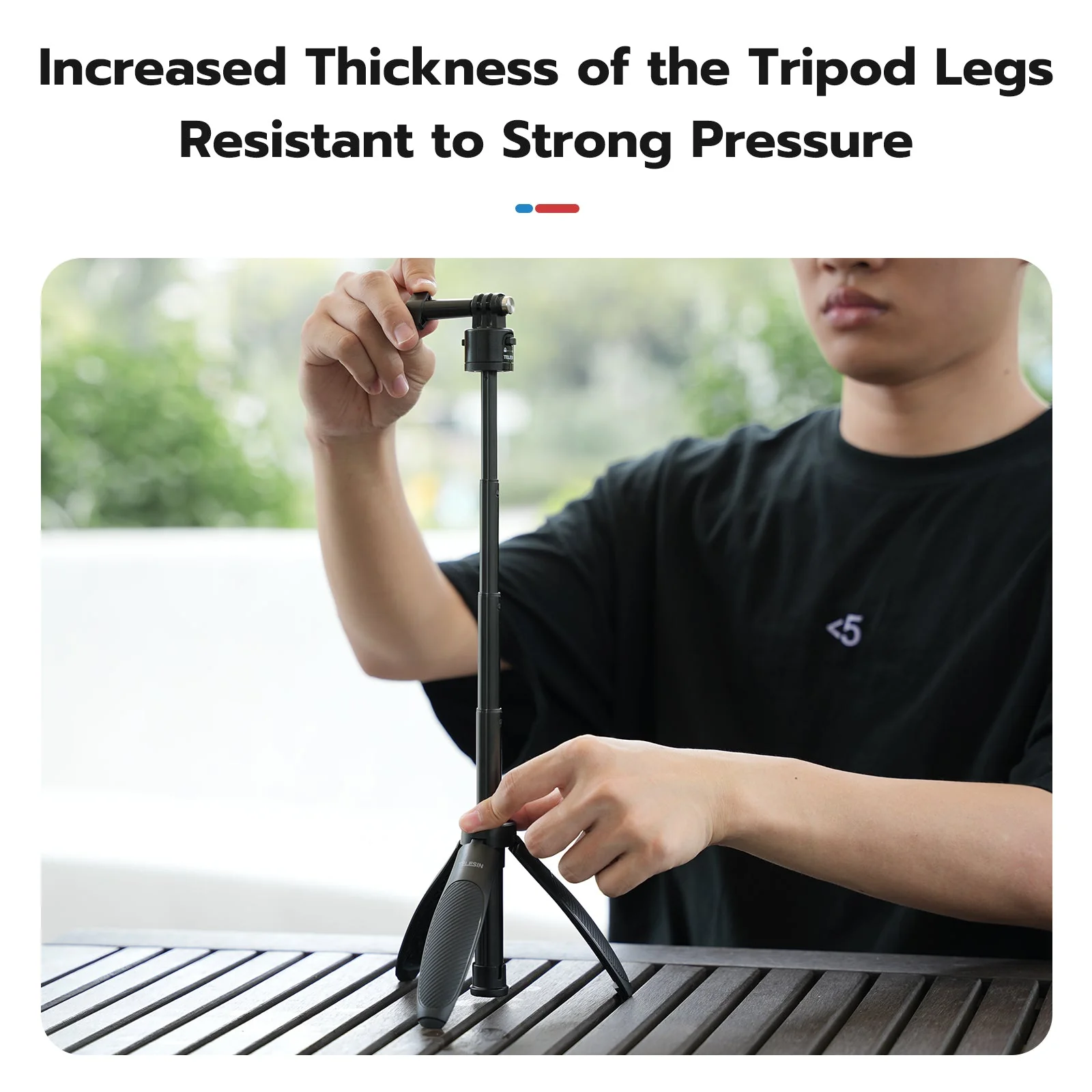 Telesin Mini Quick Release Selfie Stick - Image 7