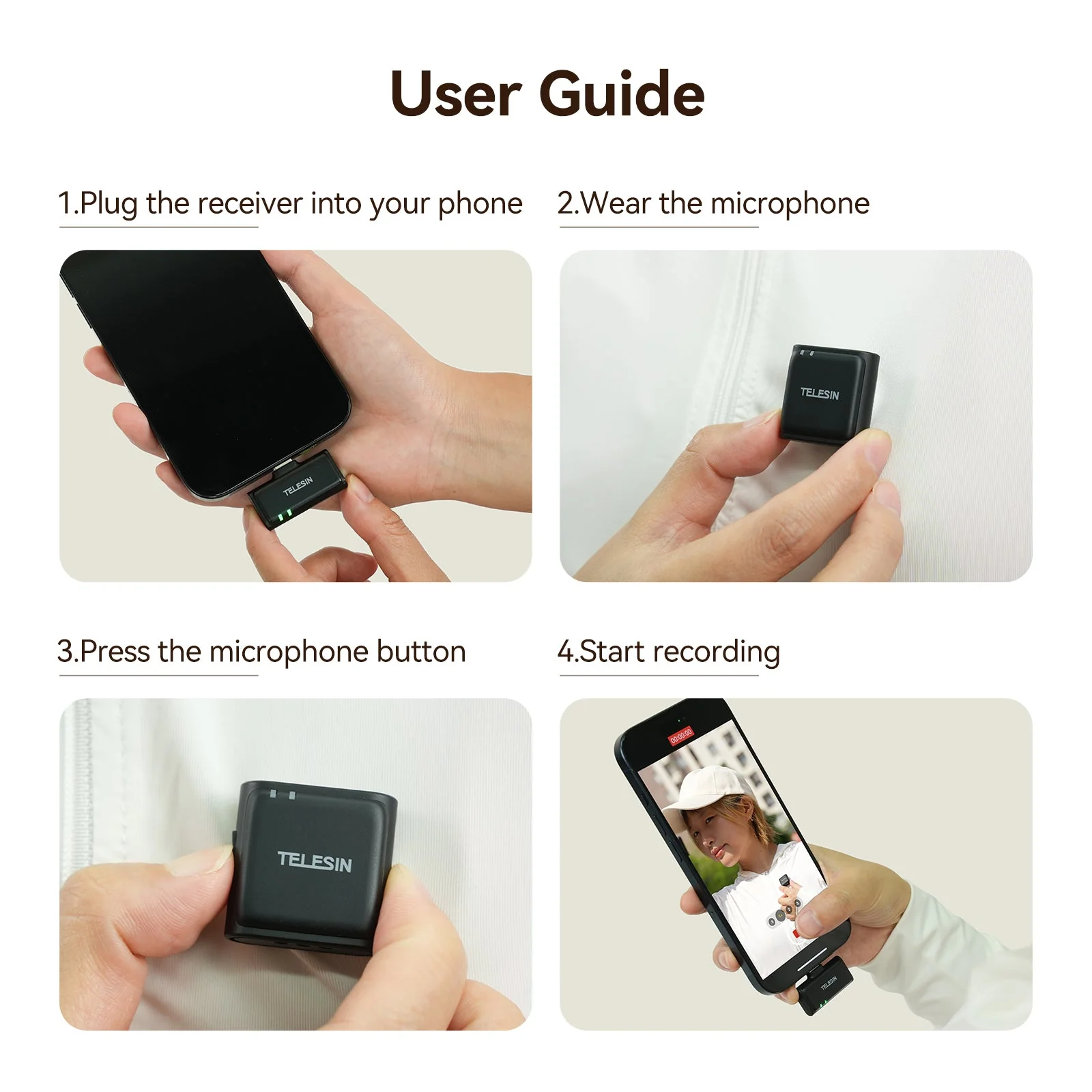 Telesin Mobile Button Microphone - Image 13
