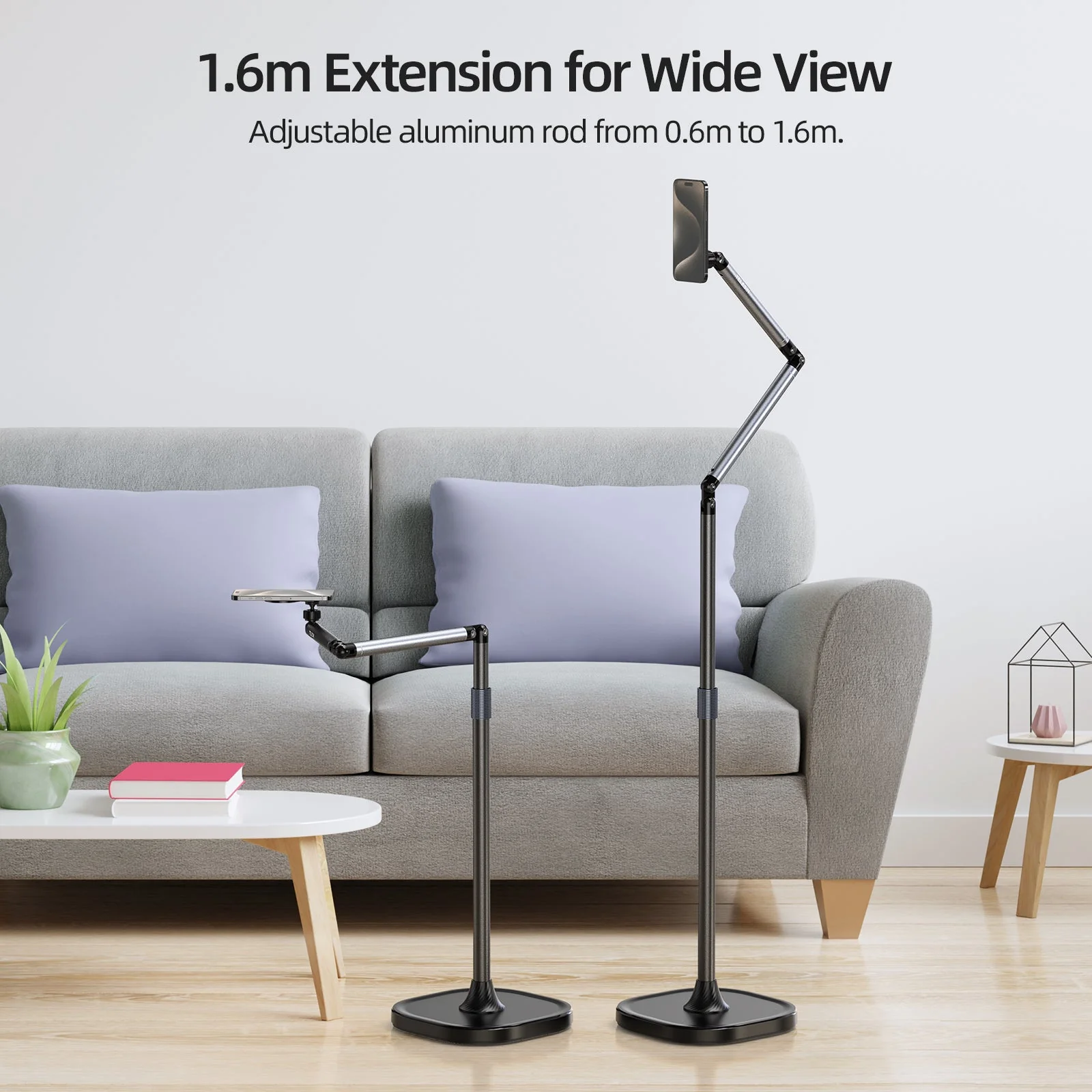 TELESIN mobile video/live shooting magnetic floor stand - Image 4