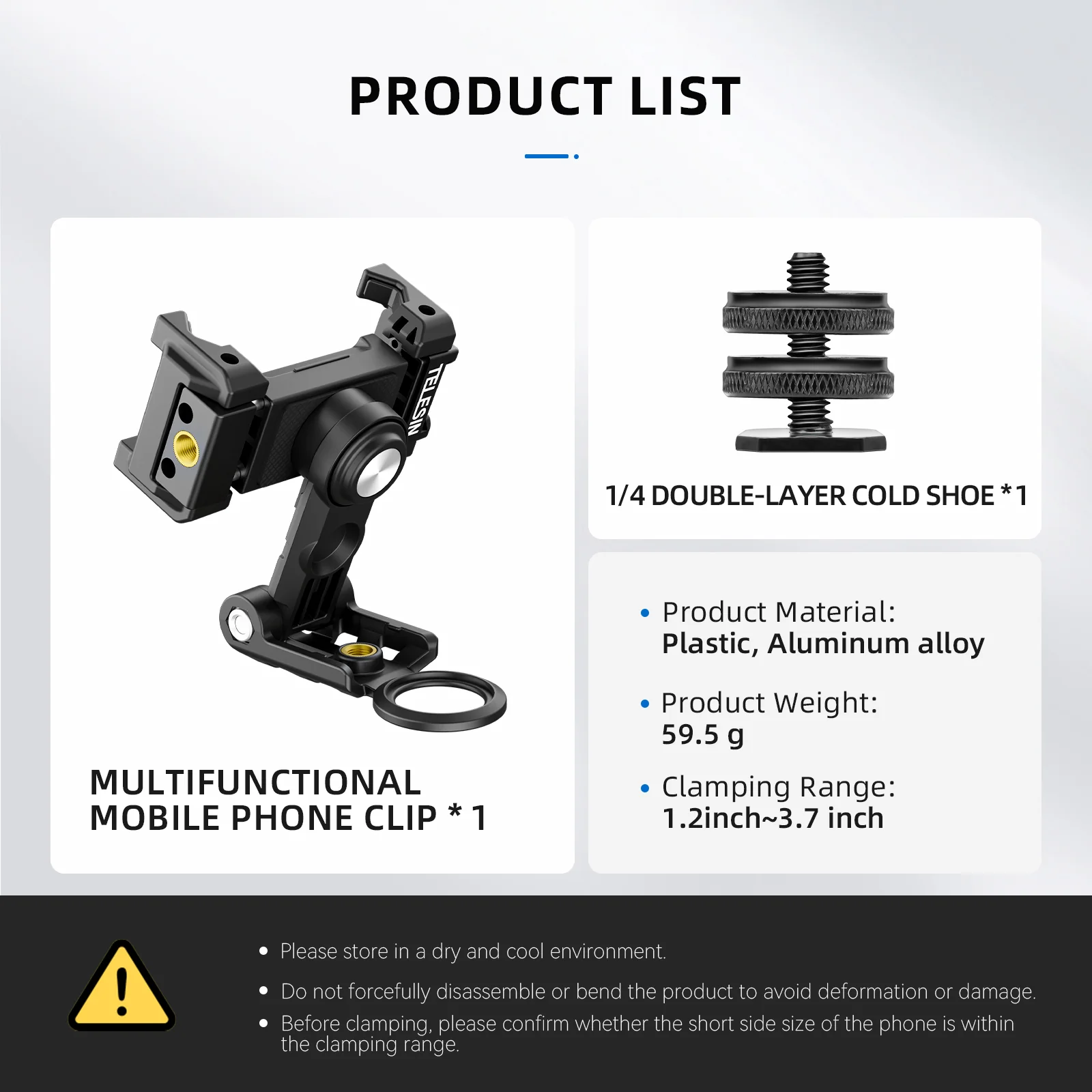 TELESIN Multifunctional Mobile Phone Holder - Image 15