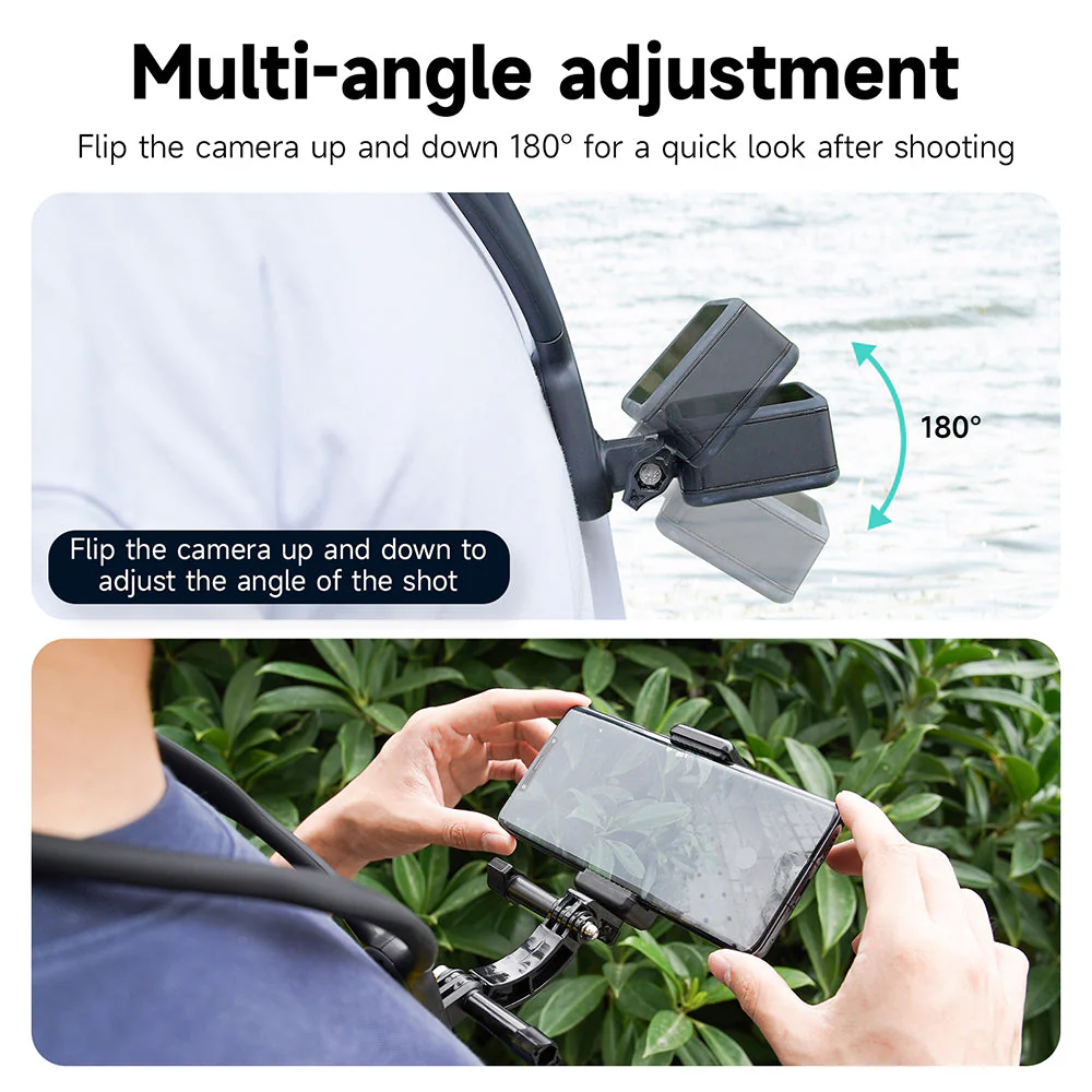 TELESIN Neck Holder Mount SE (No Magnetic) for Action Cameras/ Phones - Image 11